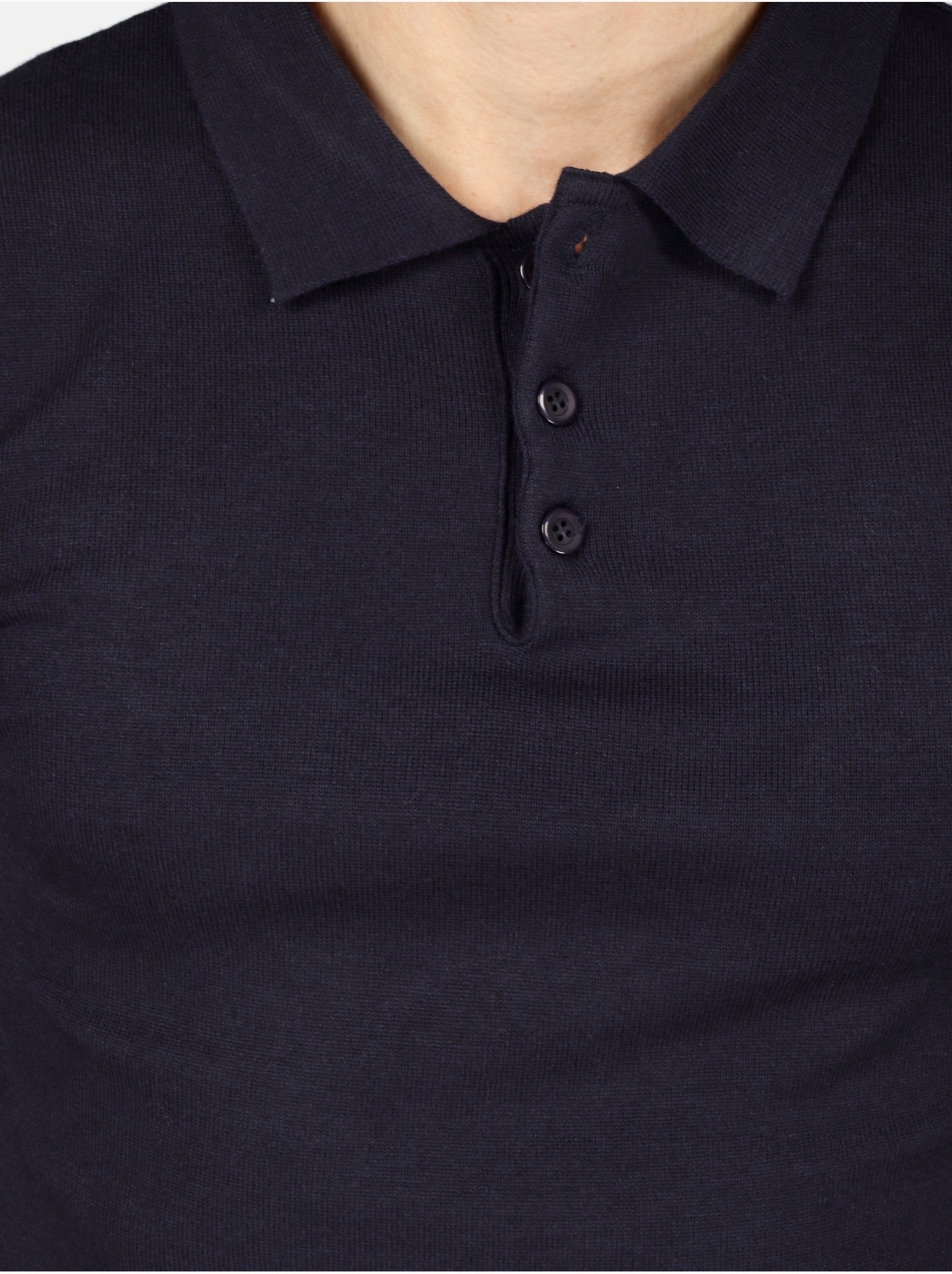 Pull col polo - Kenzarro - Bleu