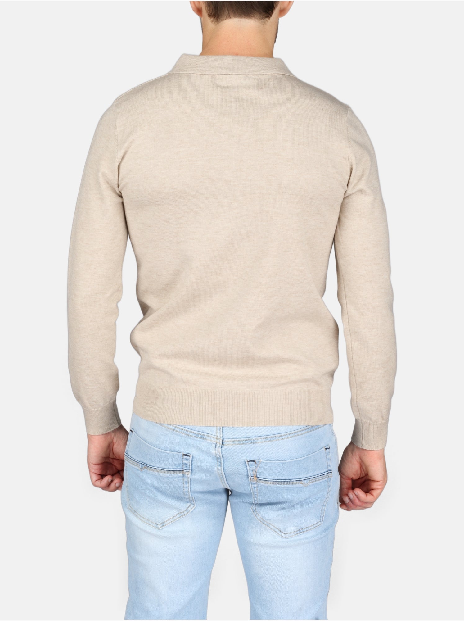 Pull col polo - Kenzarro - Crème
