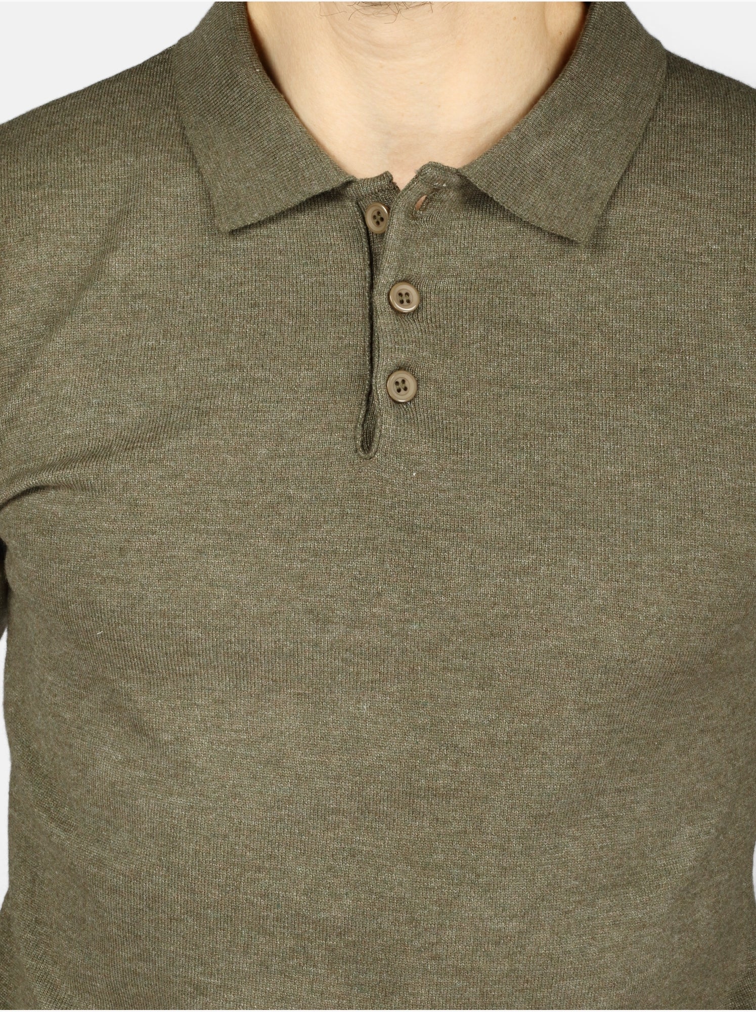 Pull col polo - Kenzarro - Kaki
