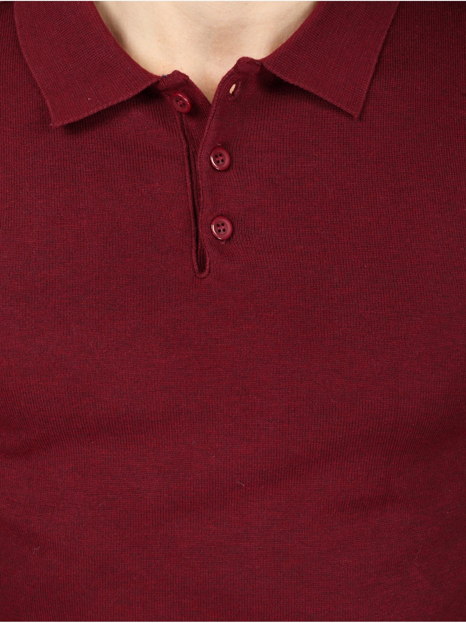 Pull col polo - Kenzarro - Rouge
