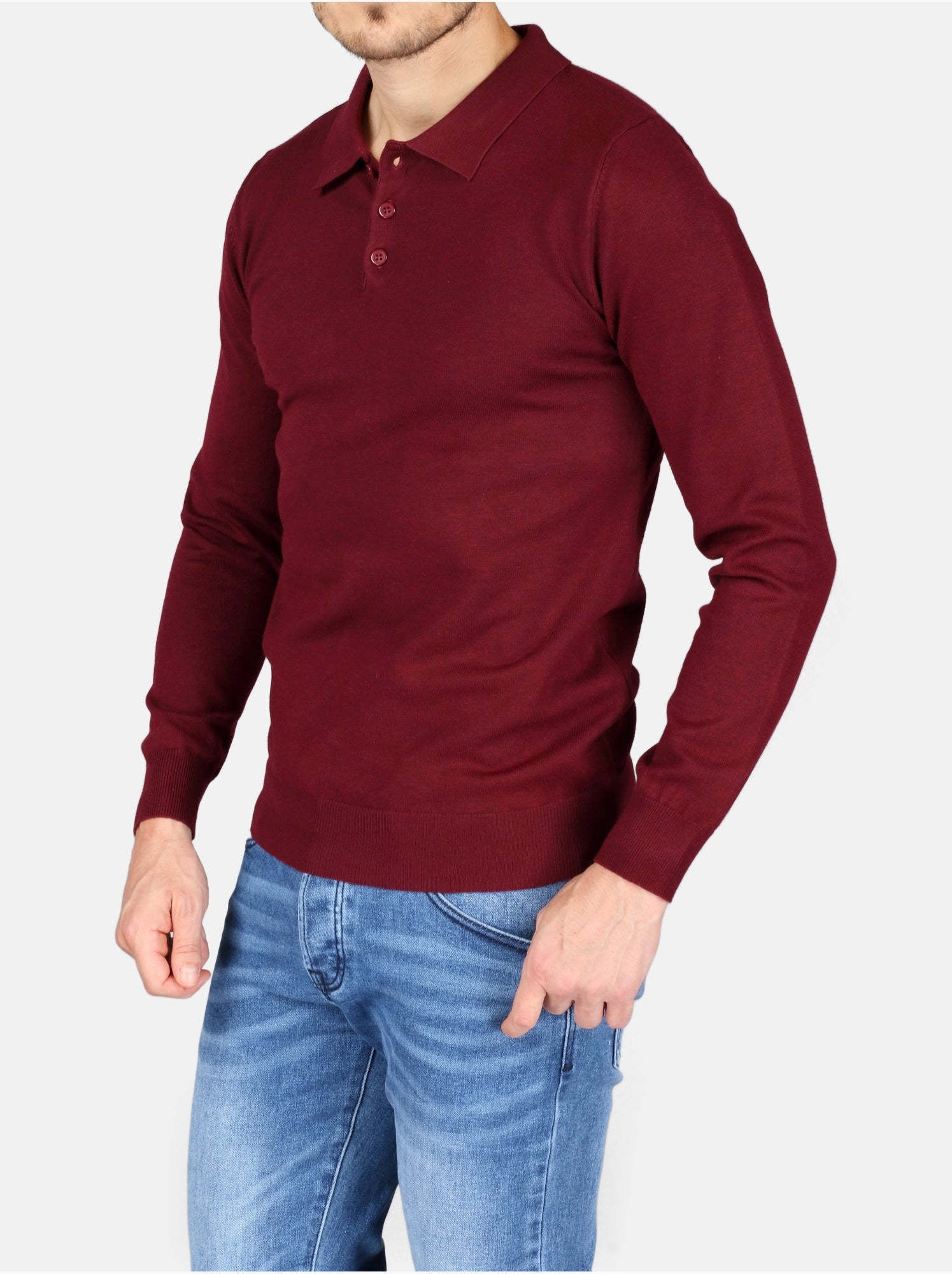 Pull col polo - Kenzarro - Rouge
