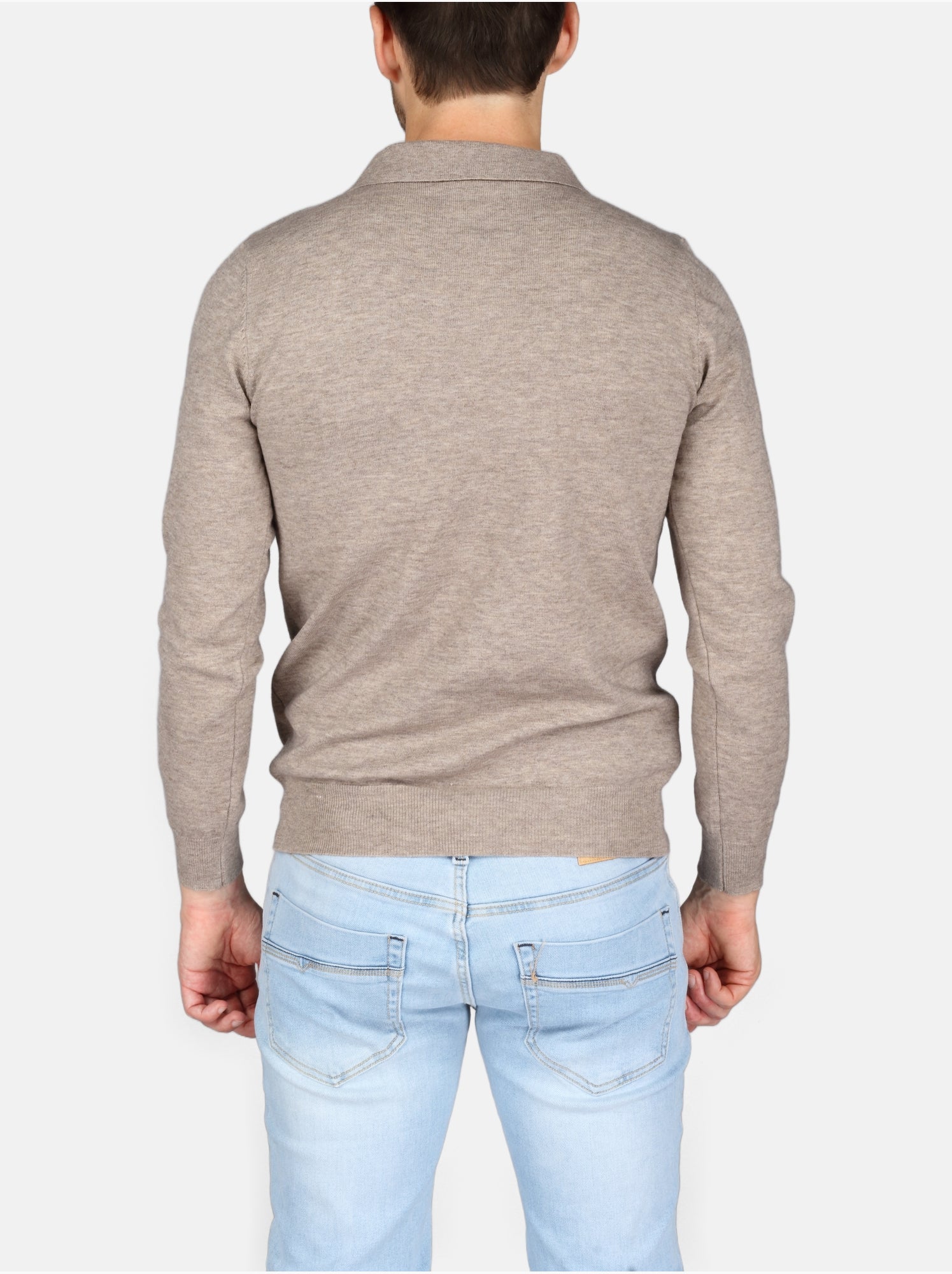 Pull col polo - Kenzarro - Taupe