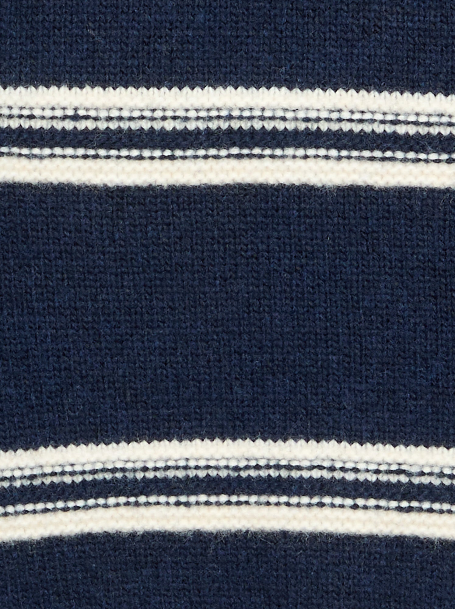 Pull col rond en maille - Bleu