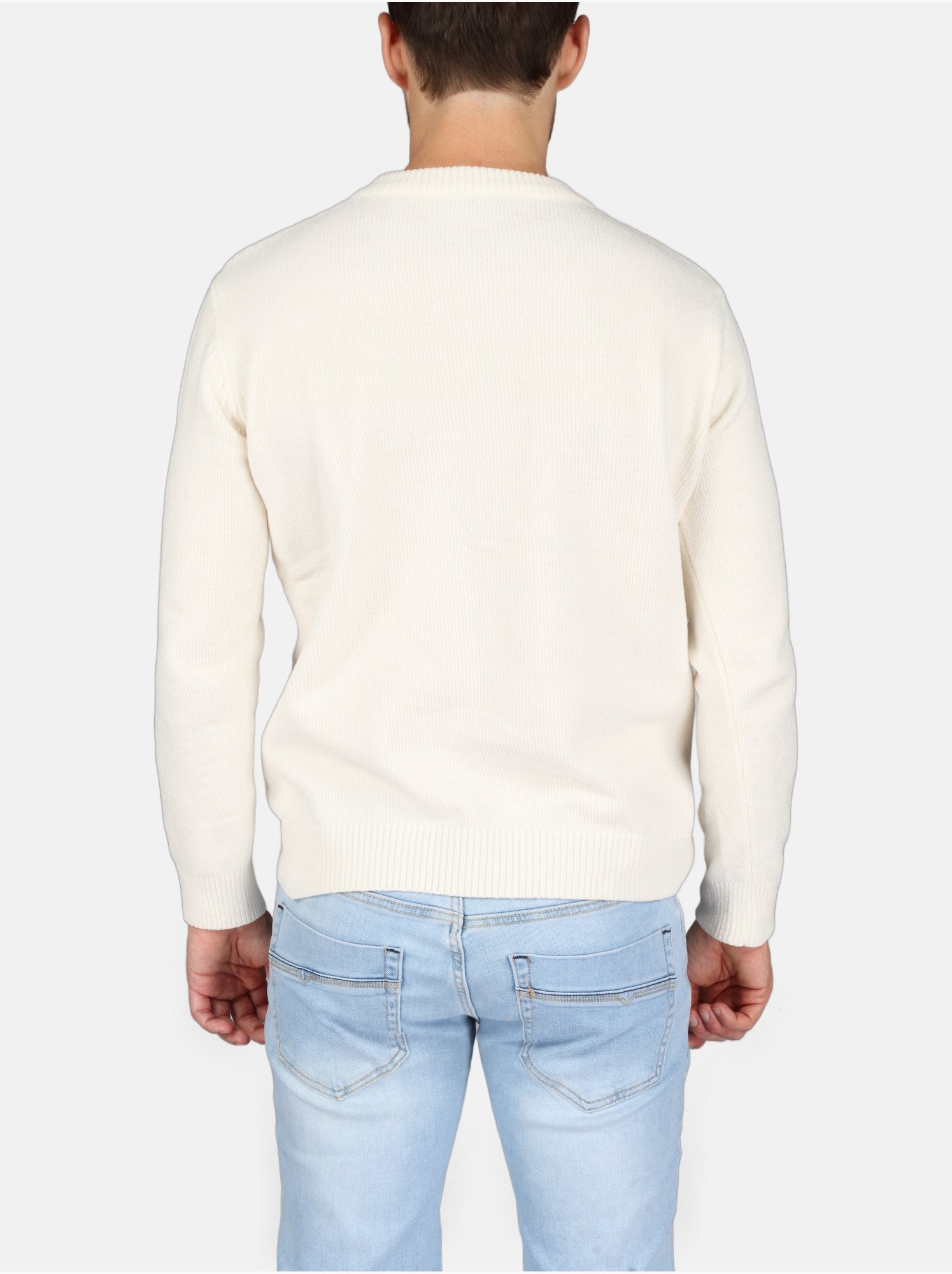 Pull col rond - Kenzarro - Blanc