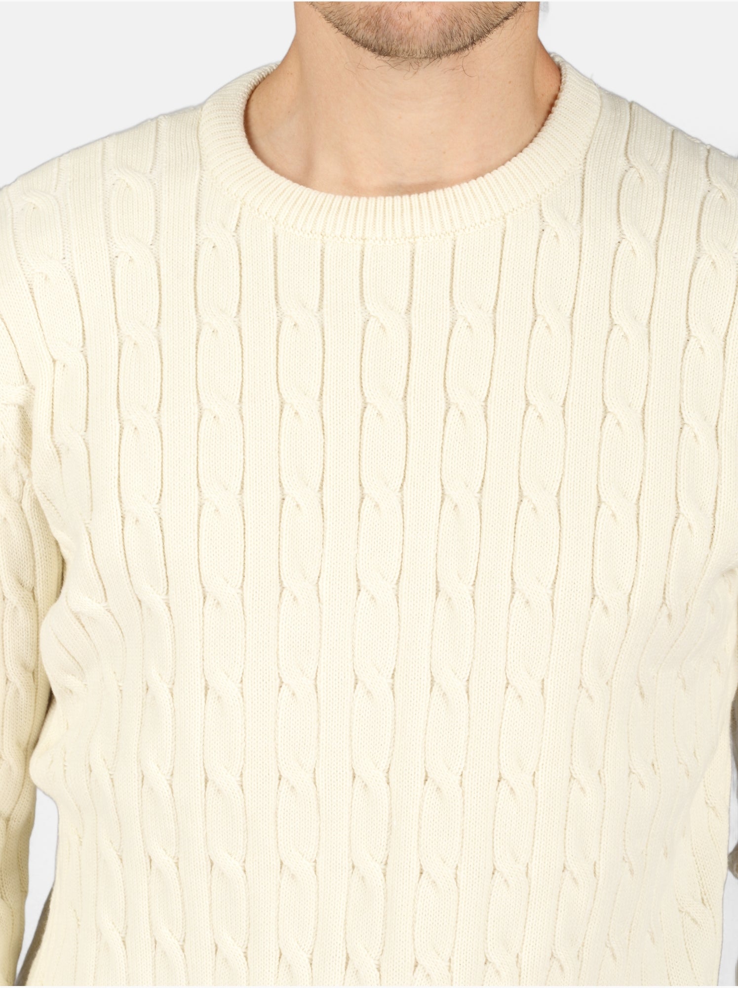 Pull col rond - Kenzarro - Blanc