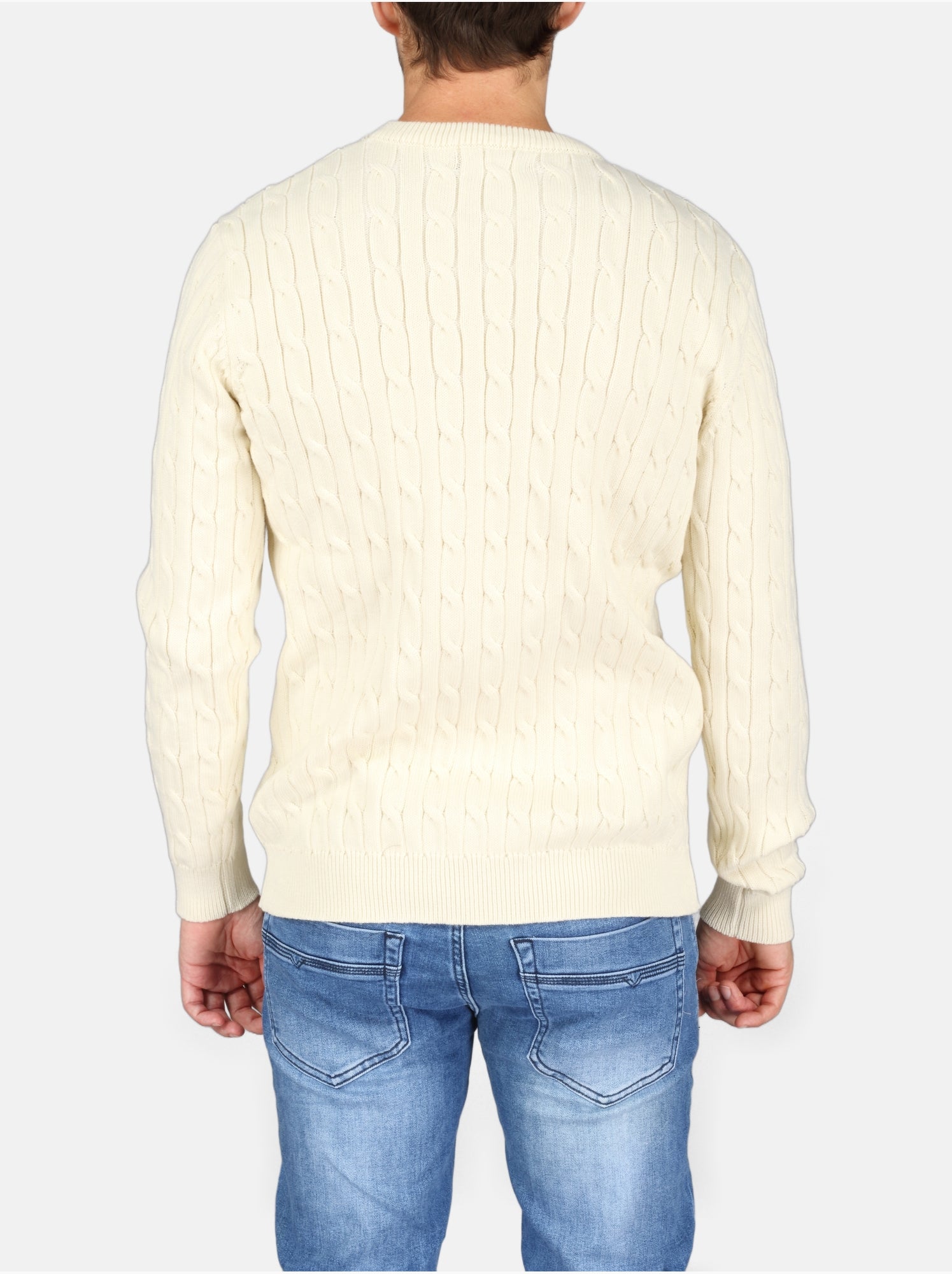 Pull col rond - Kenzarro - Blanc