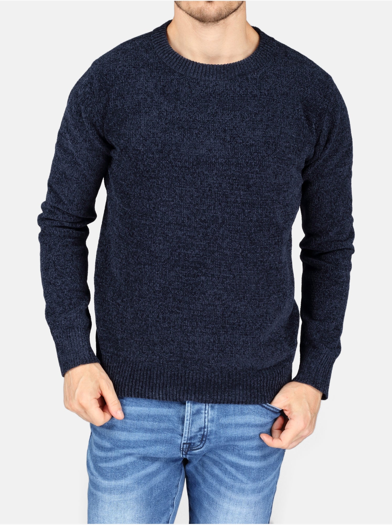 Pull col rond - Kenzarro - Bleu