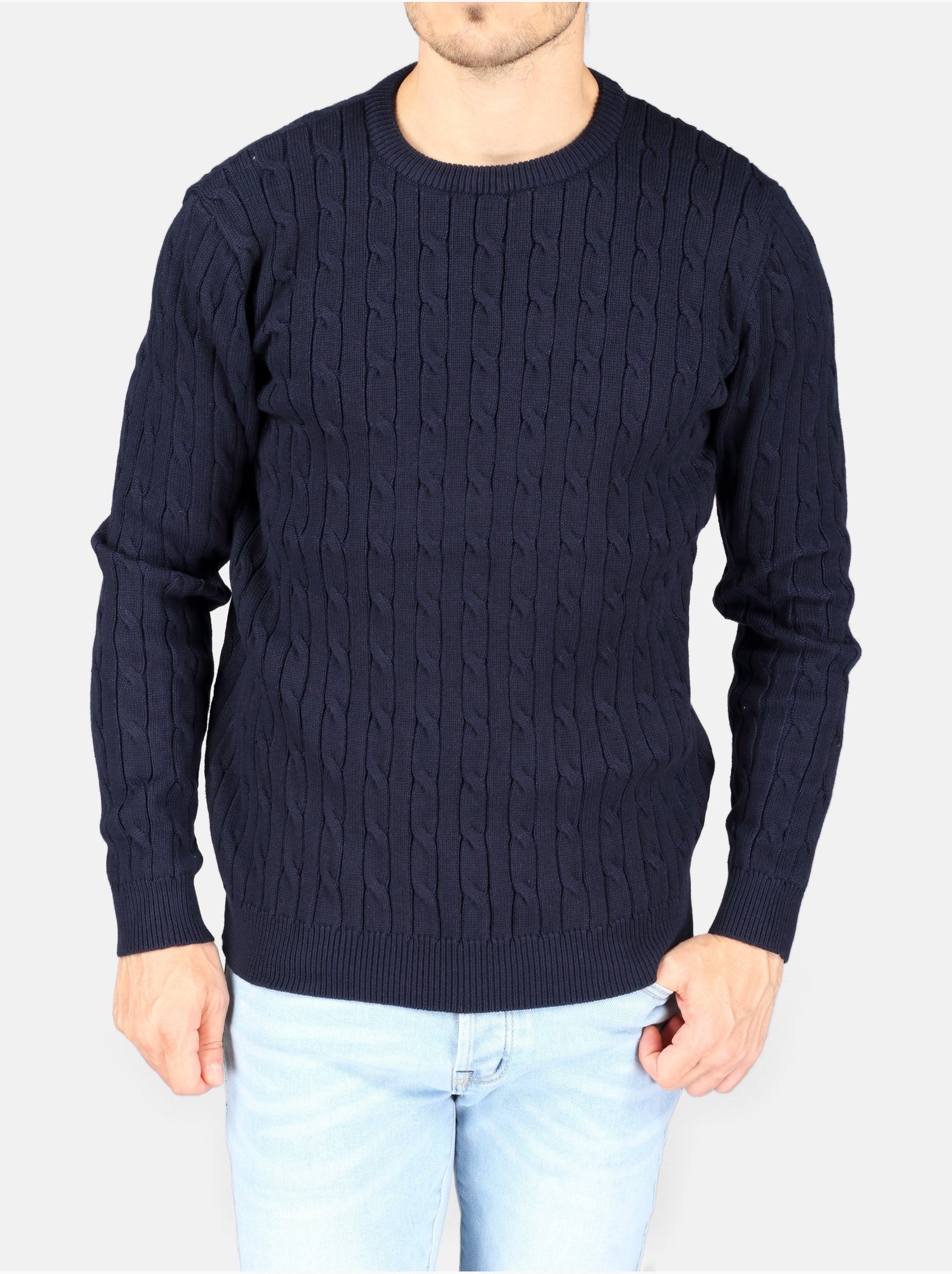 Pull col rond - Kenzarro - Bleu