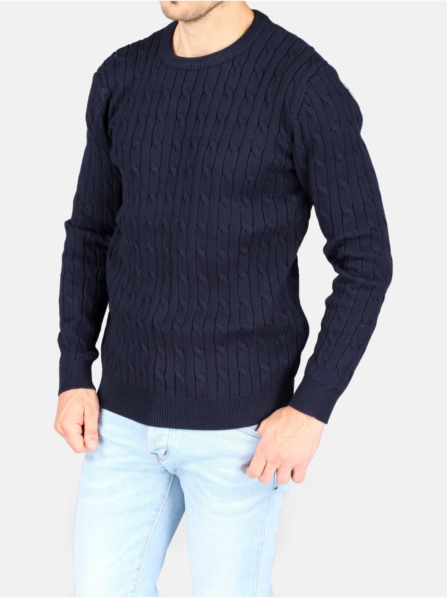 Pull col rond - Kenzarro - Bleu