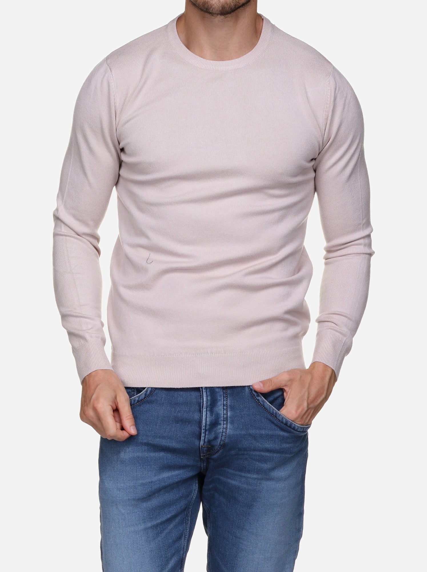 Pull col rond - Kenzarro - Crème