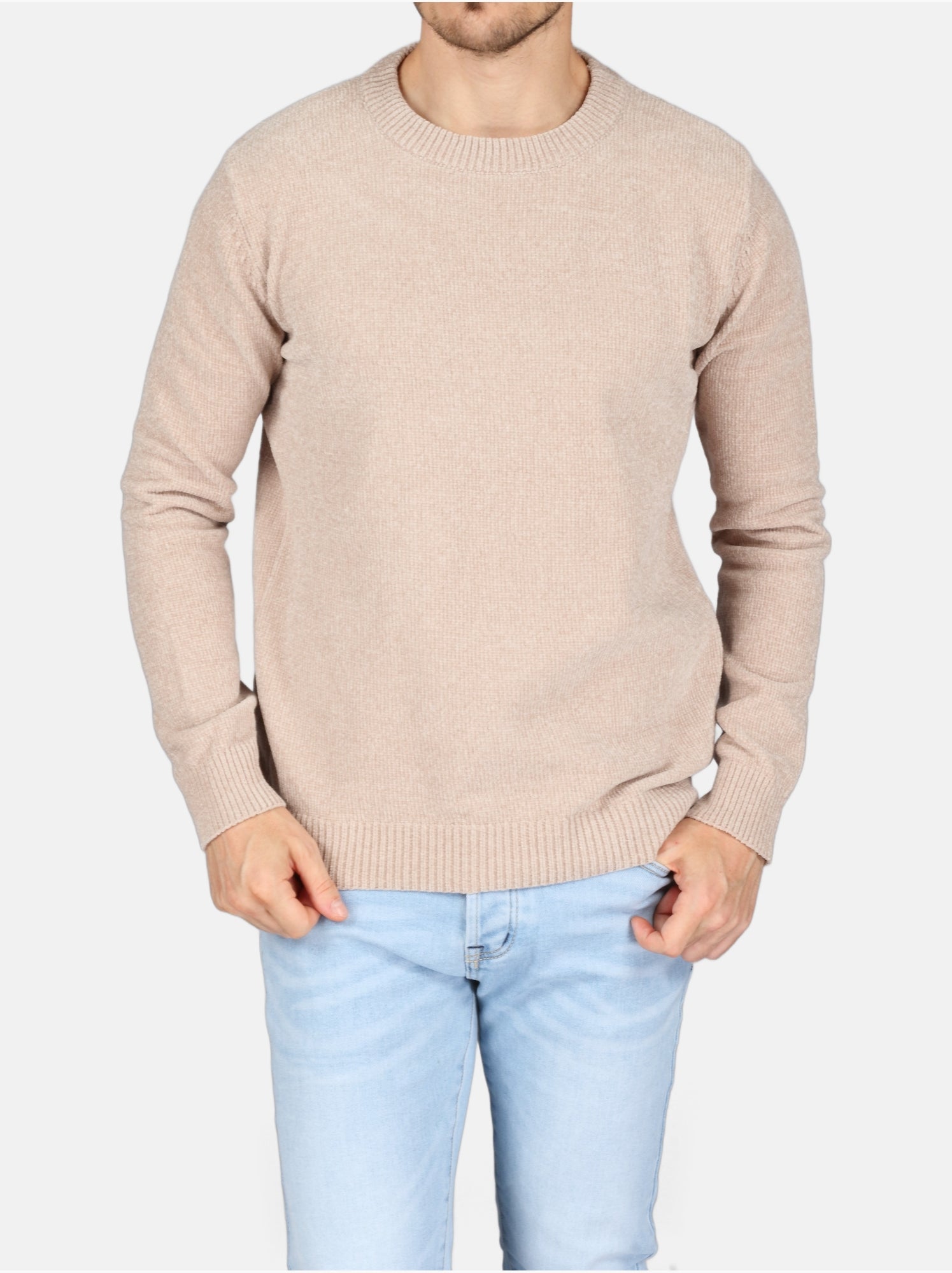 Pull col rond - Kenzarro - Crème