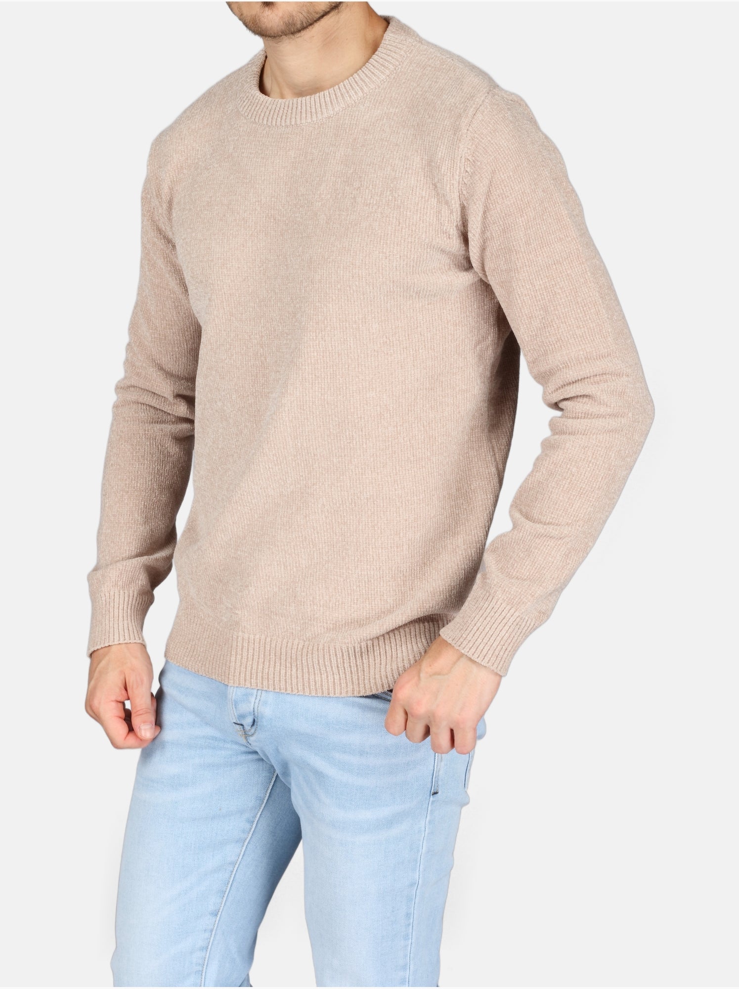 Pull col rond - Kenzarro - Crème