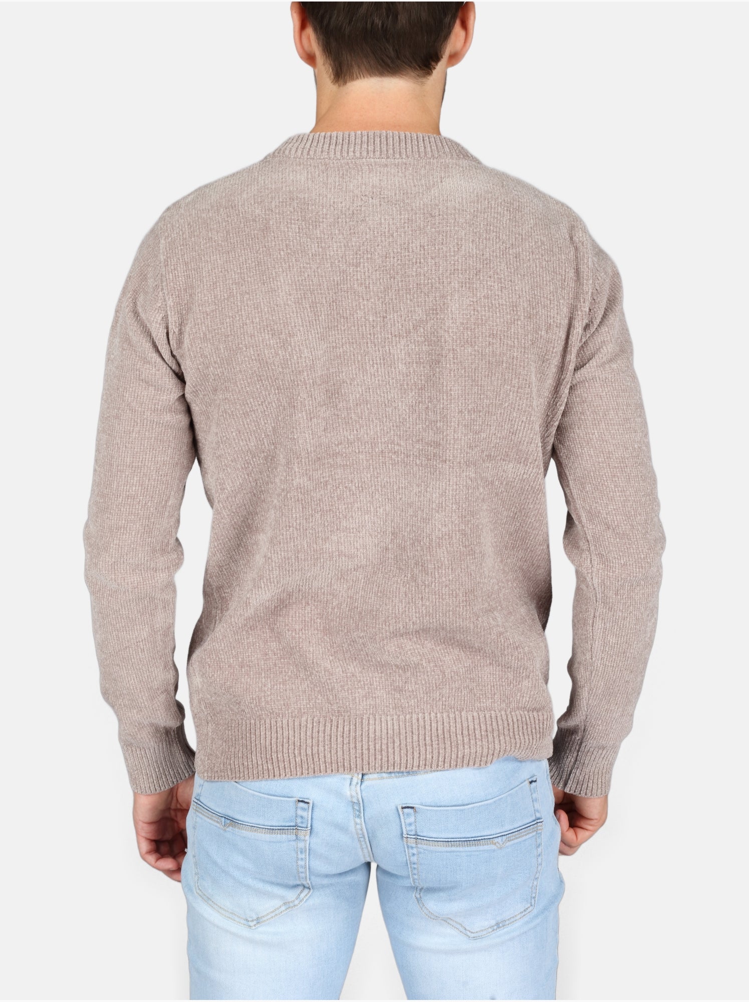 Pull col rond - Kenzarro - Gris clair