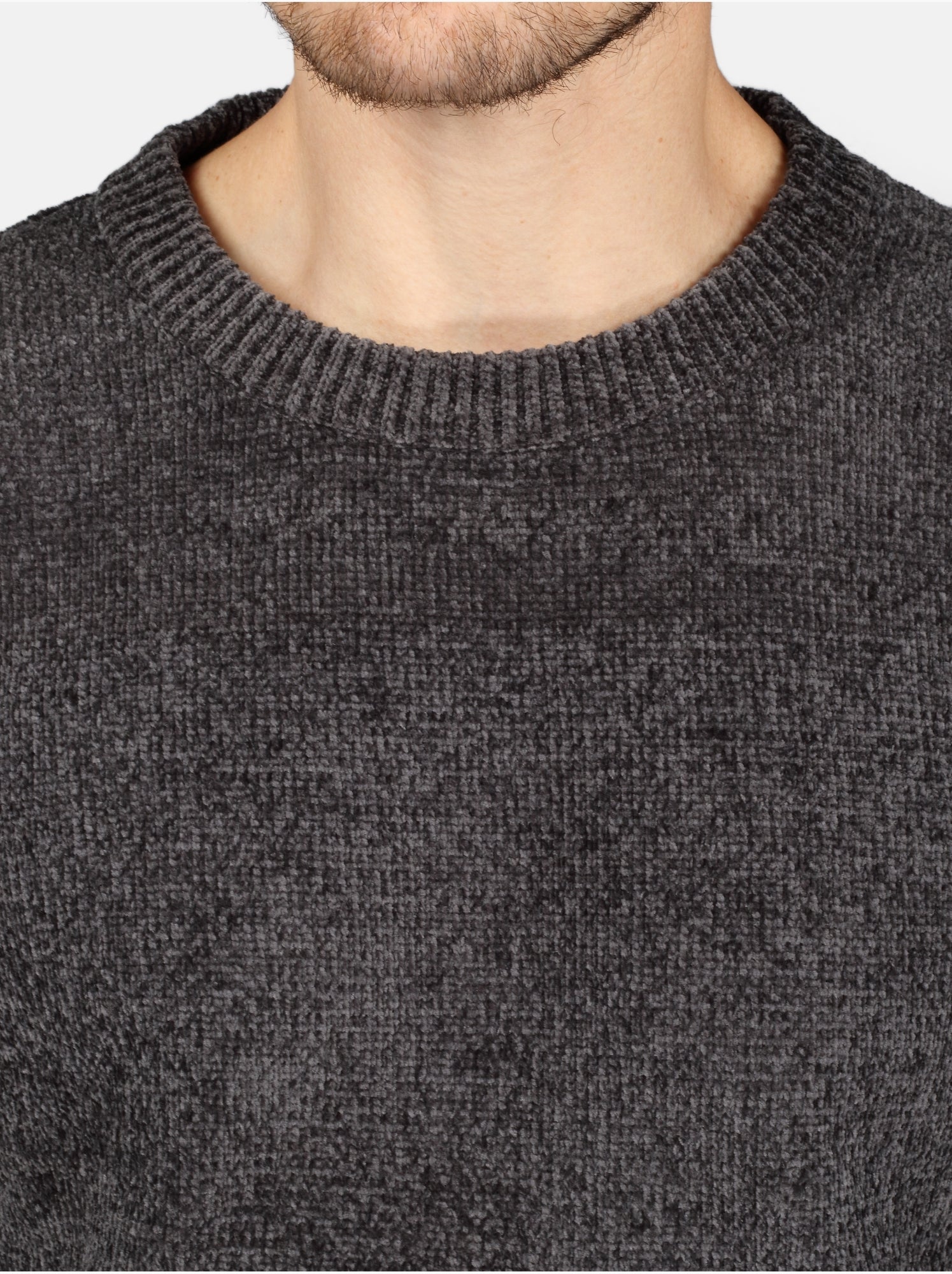 Pull col rond - Kenzarro - Gris foncé
