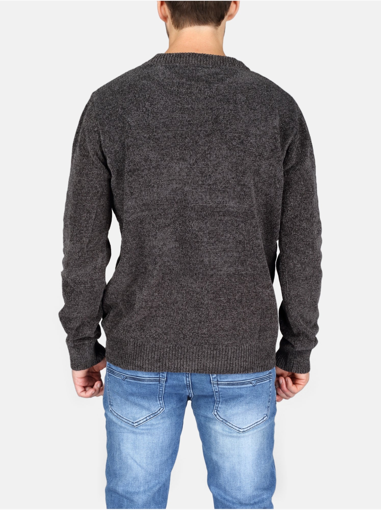 Pull col rond - Kenzarro - Gris foncé