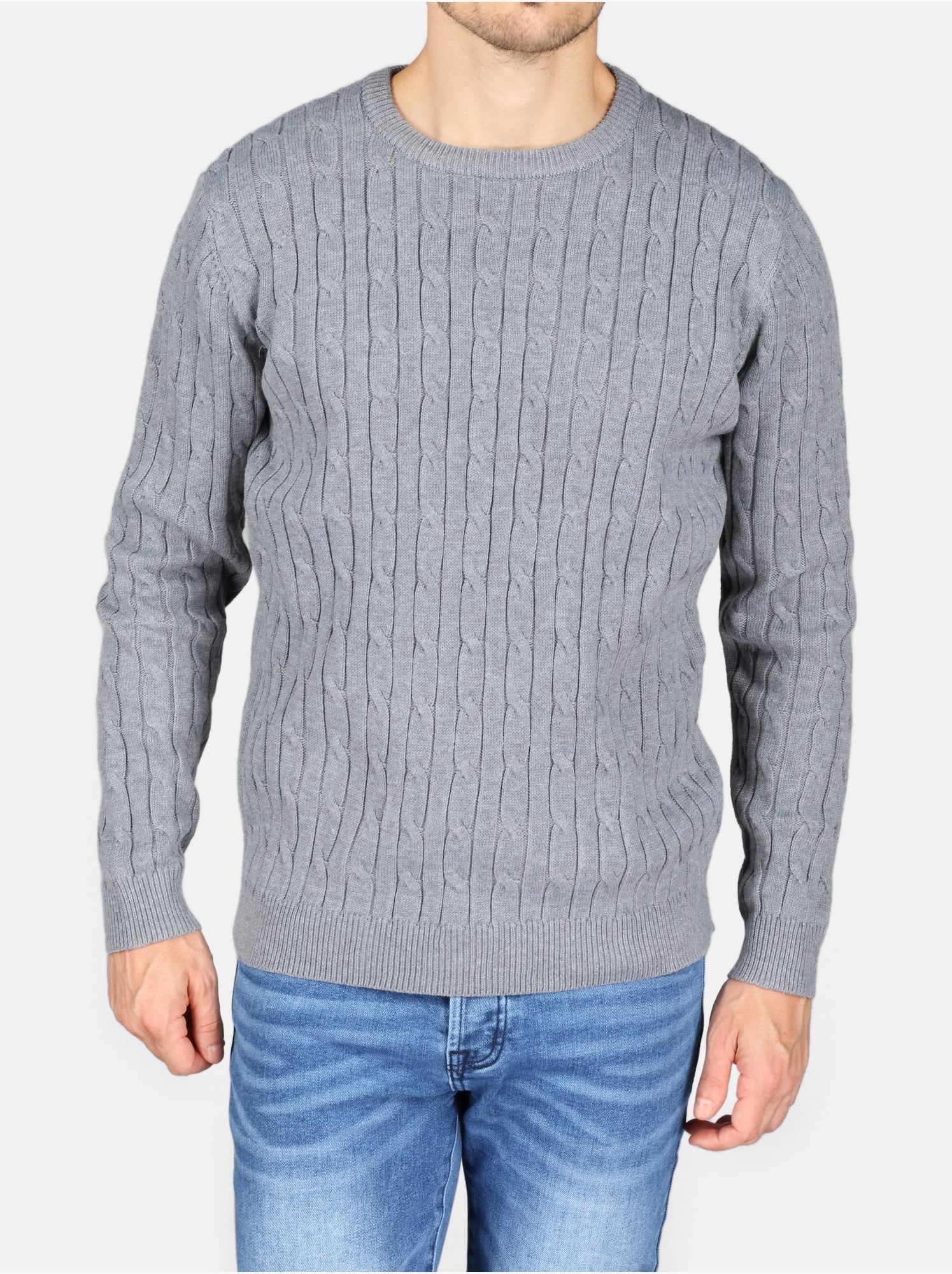 Pull col rond - Kenzarro - Gris