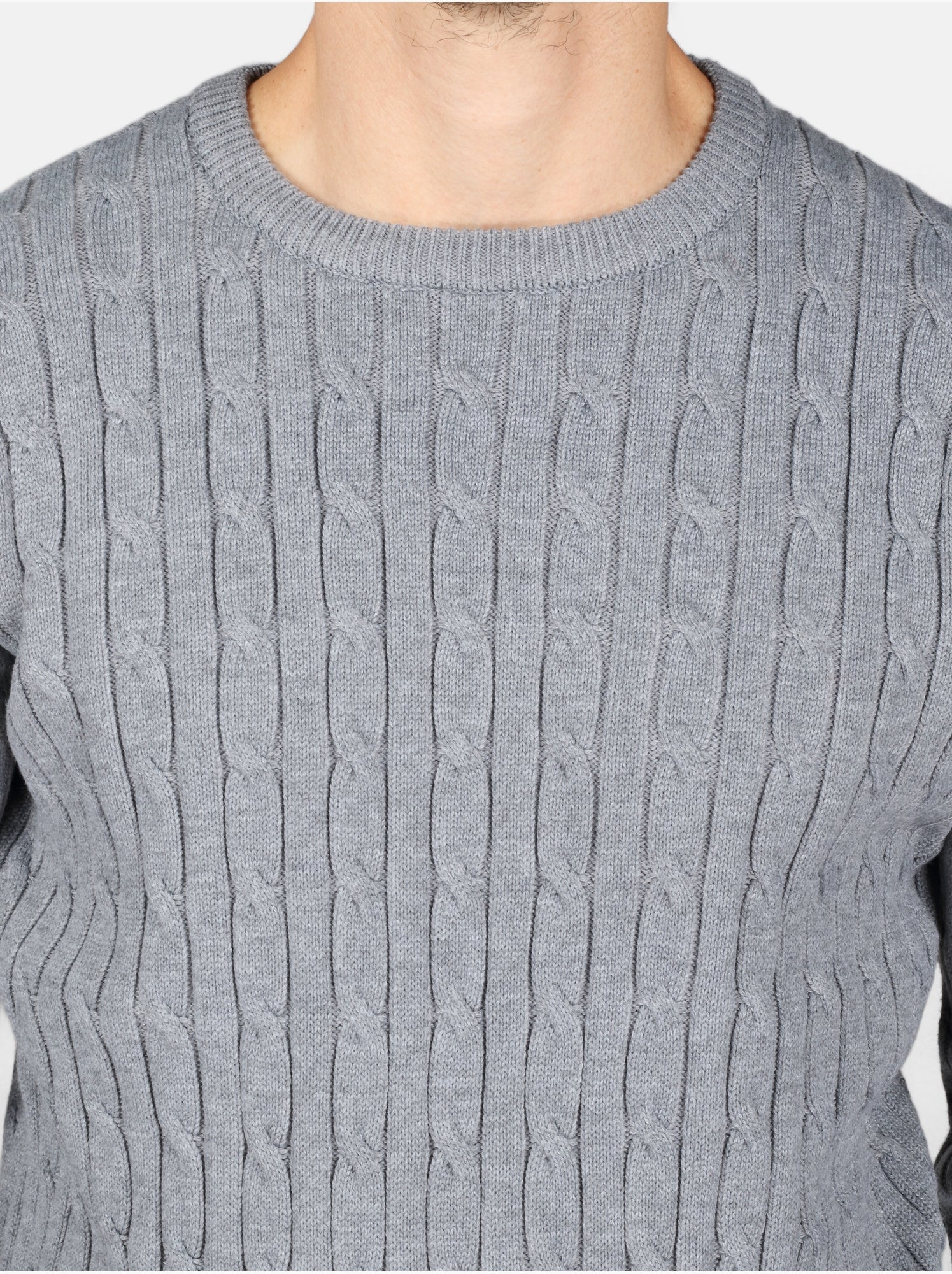 Pull col rond - Kenzarro - Gris