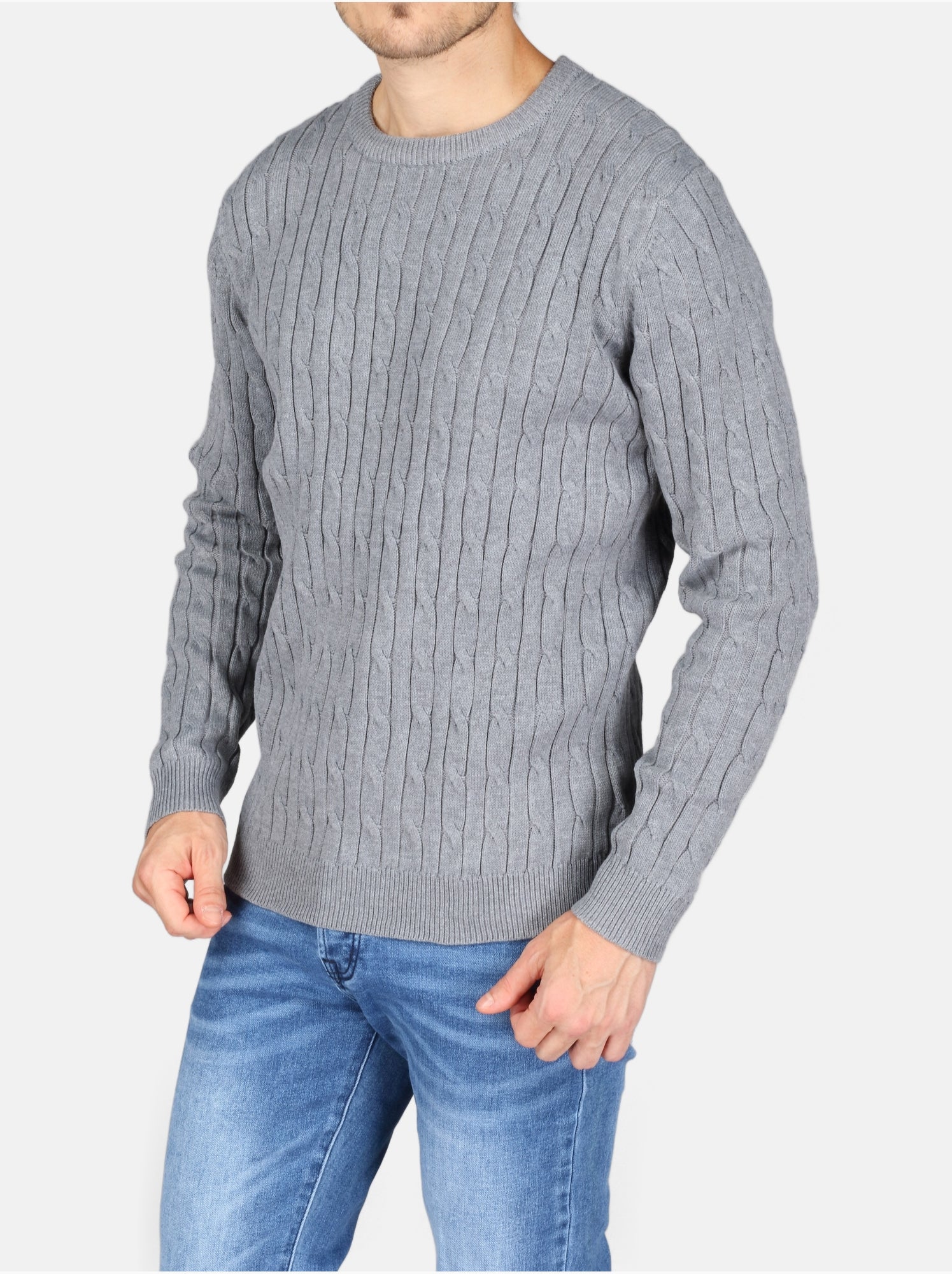 Pull col rond - Kenzarro - Gris