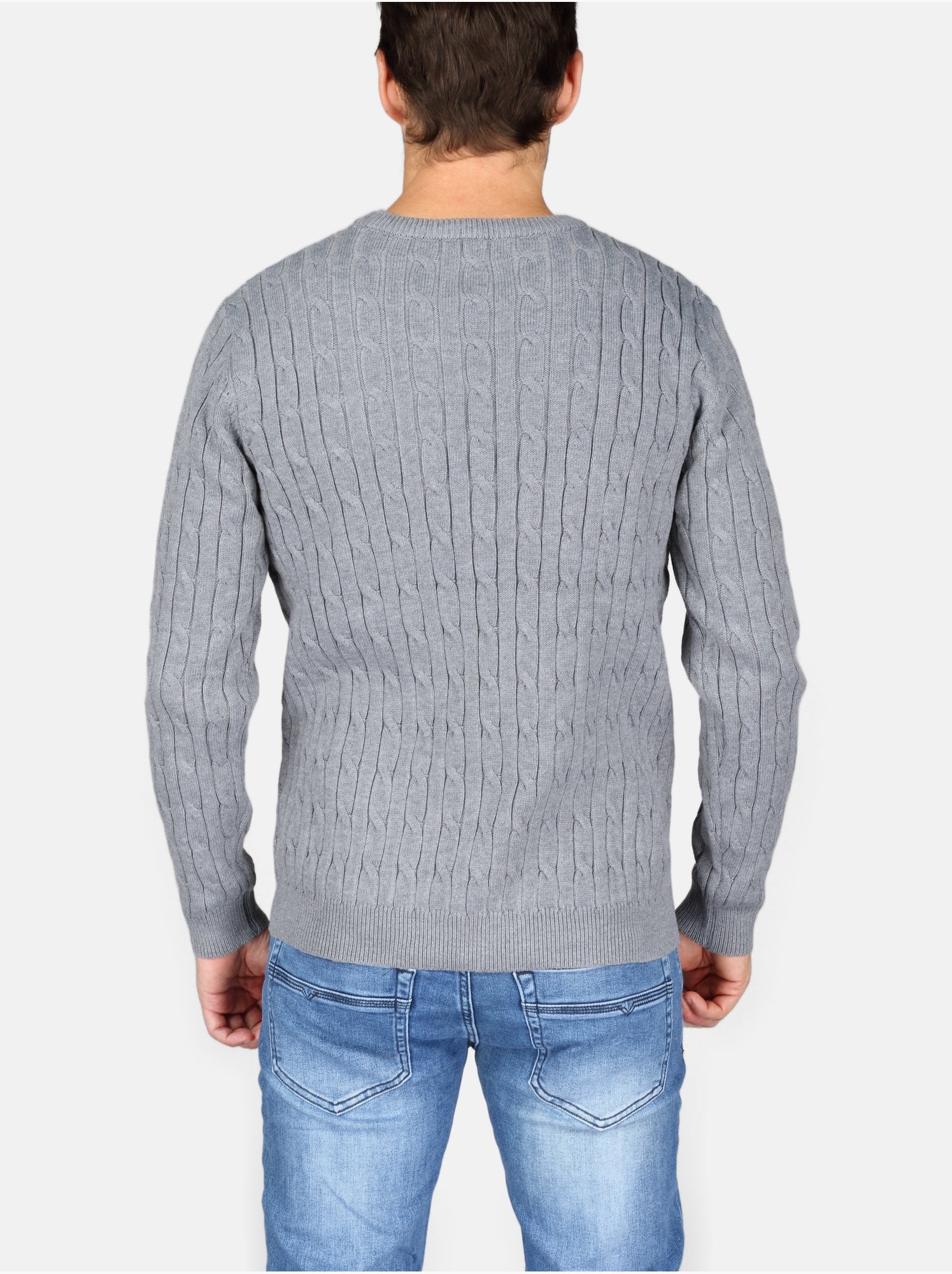 Pull col rond - Kenzarro - Gris