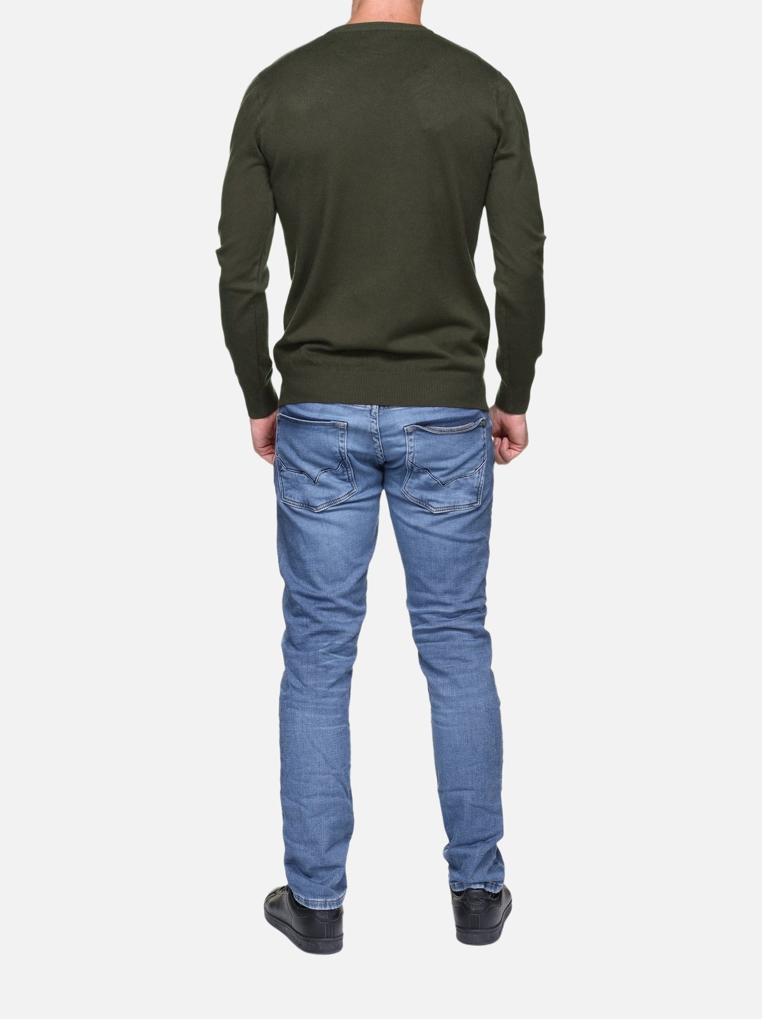Pull col rond - Kenzarro - Kaki