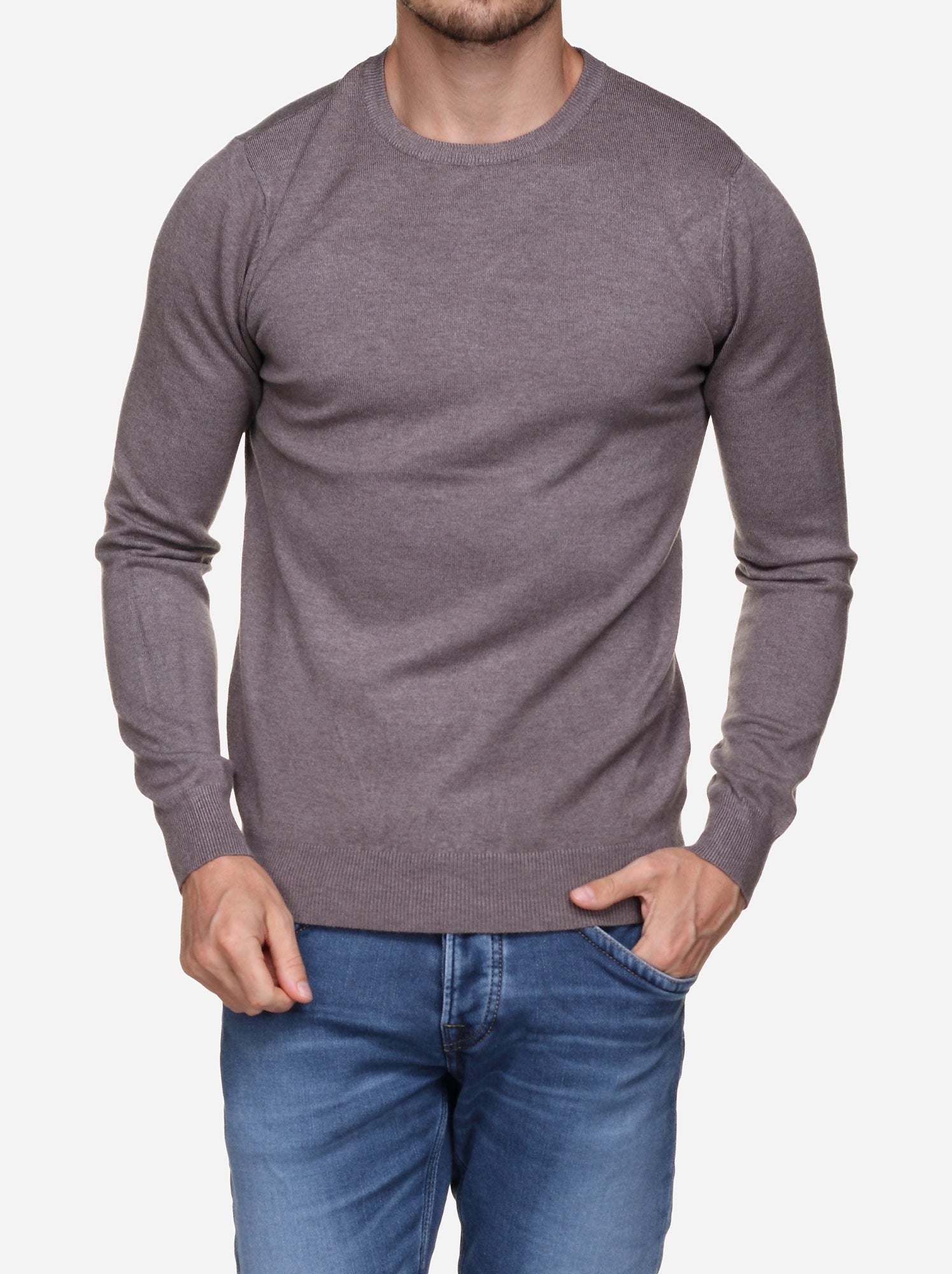 Pull col rond - Kenzarro - Marron