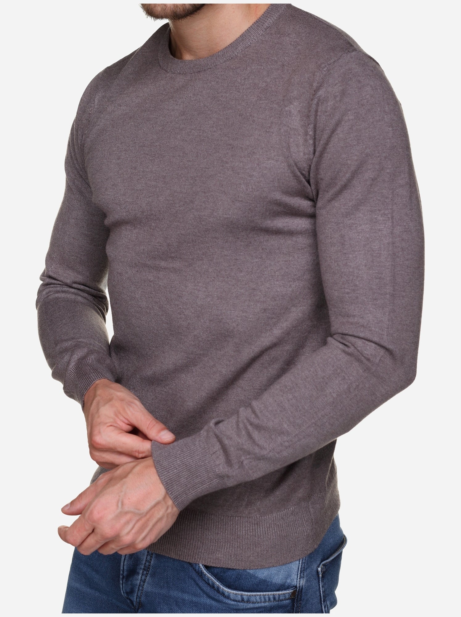 Pull col rond - Kenzarro - Marron