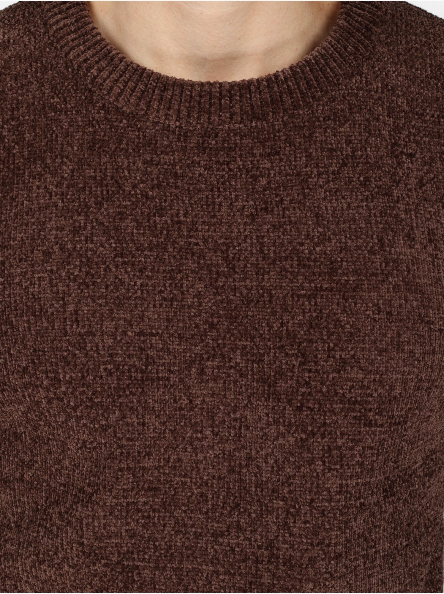 Pull col rond - Kenzarro - Marron