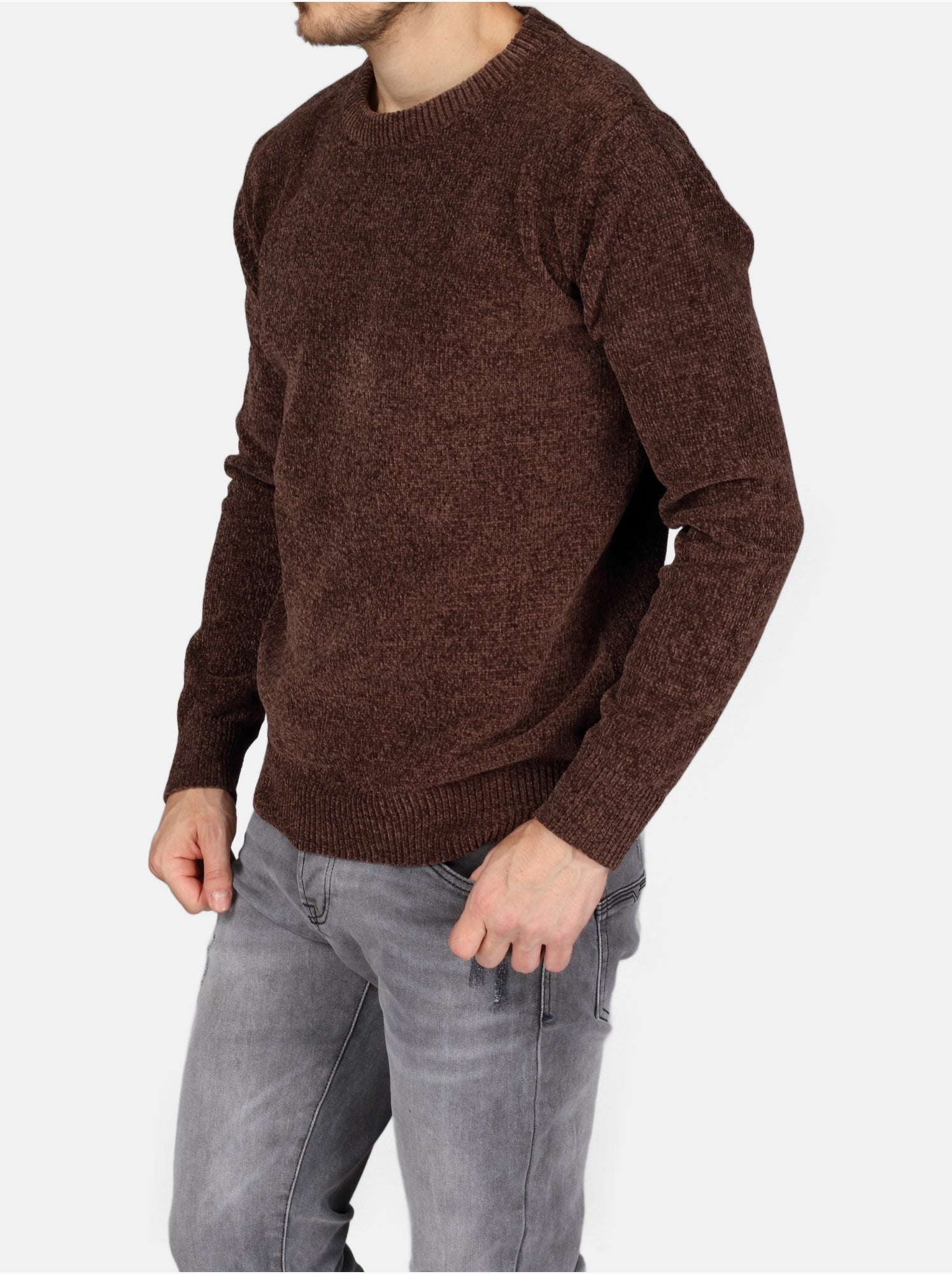 Pull col rond - Kenzarro - Marron