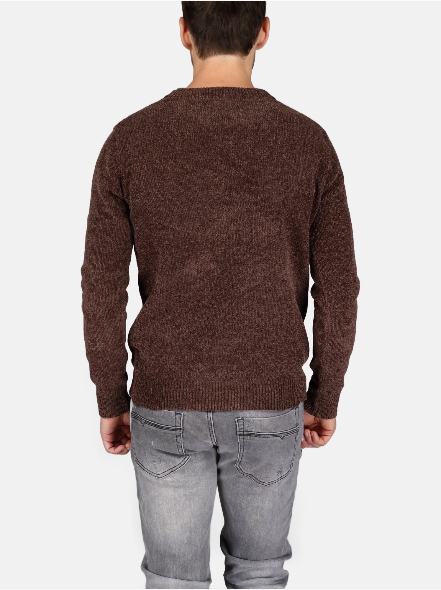 Pull col rond - Kenzarro - Marron