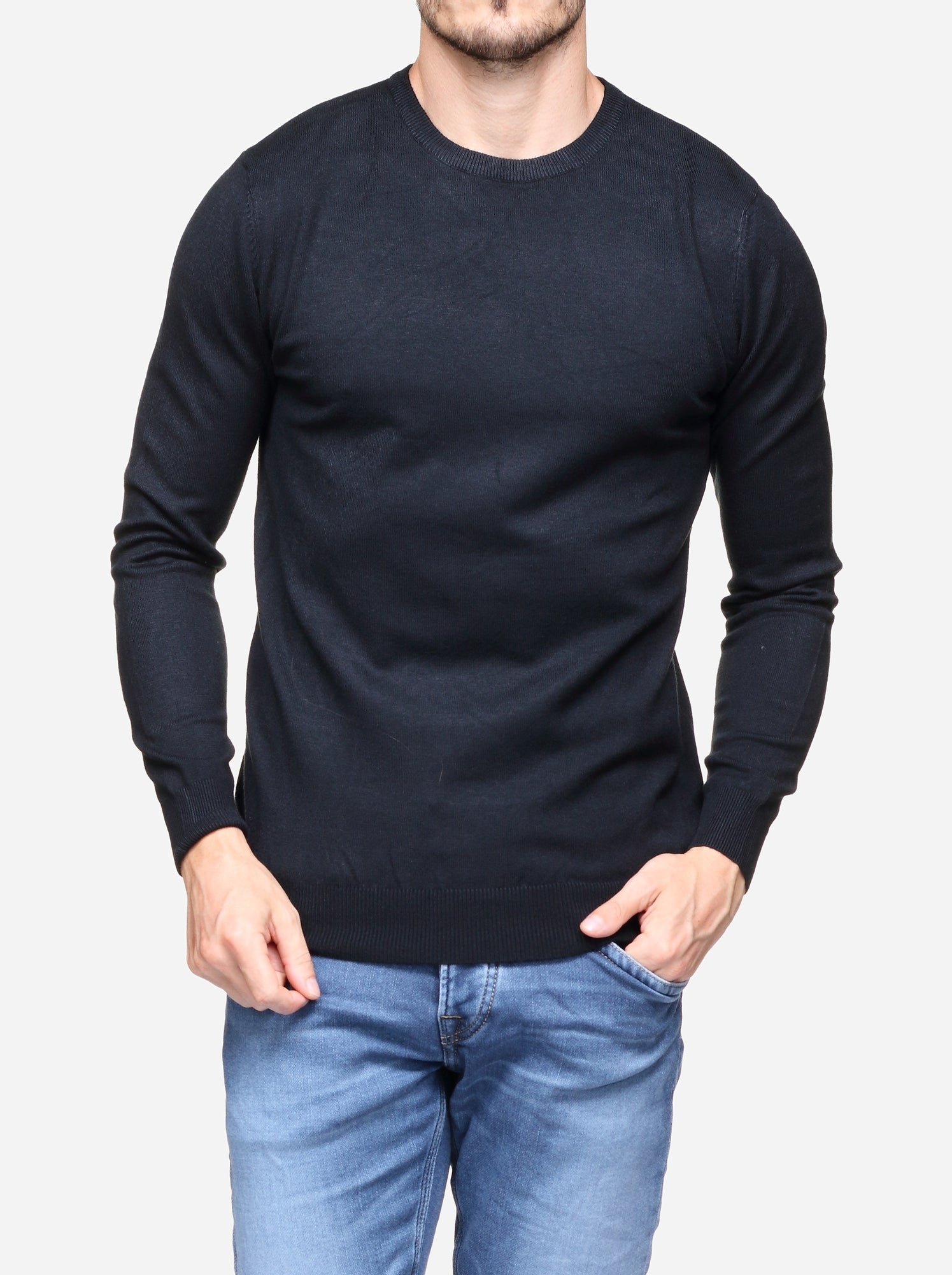 Pull col rond - Kenzarro - Noir