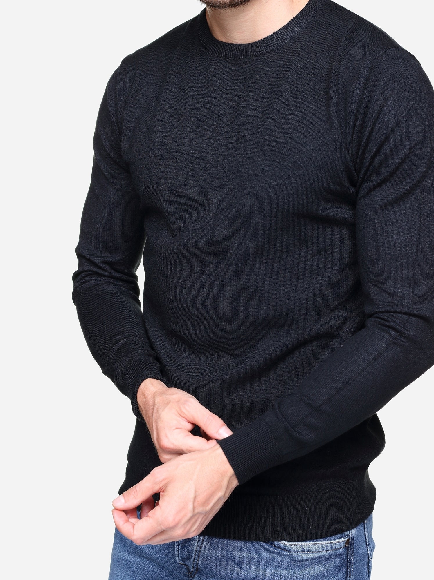 Pull col rond - Kenzarro - Noir