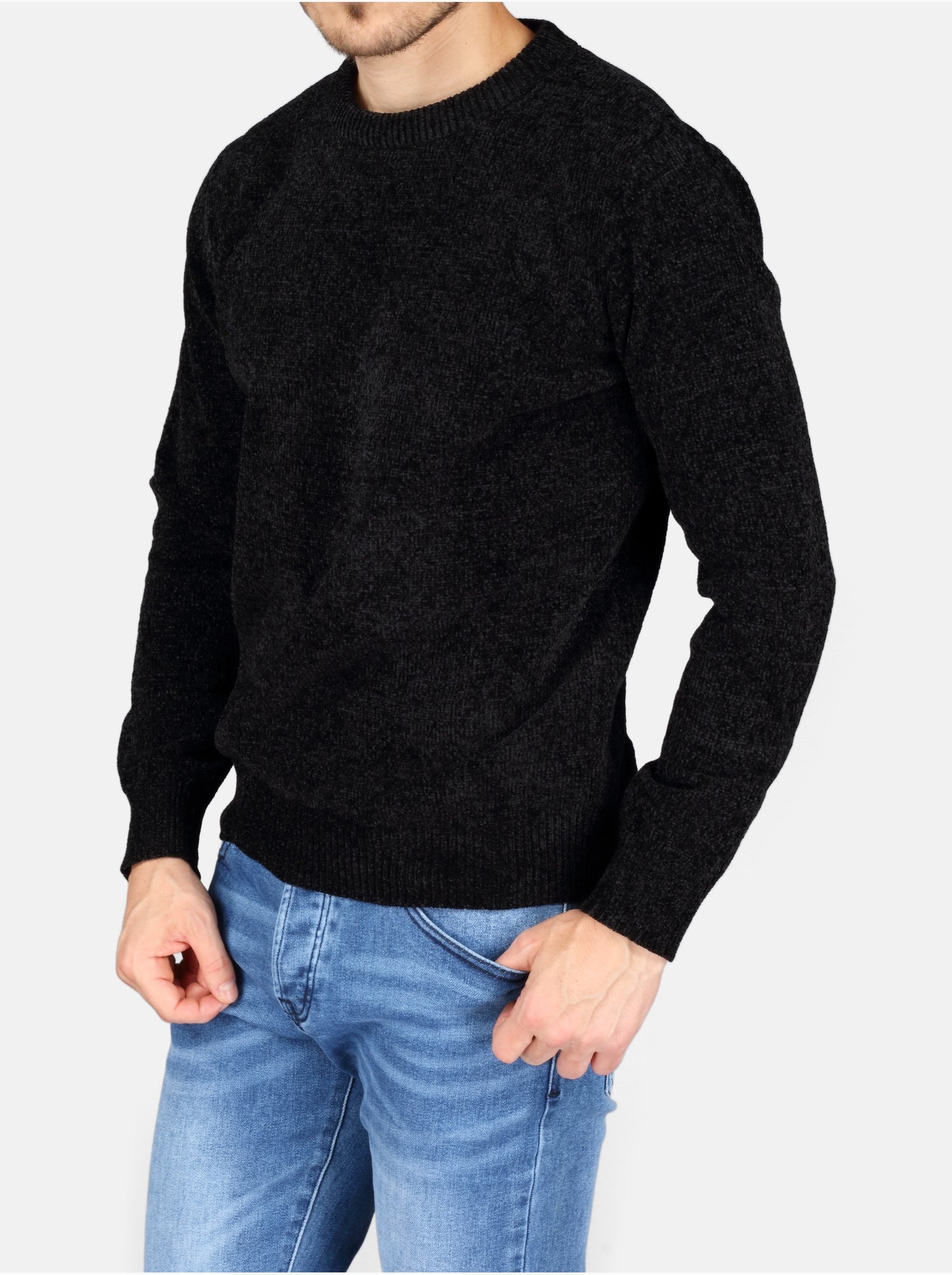Pull col rond - Kenzarro - Noir
