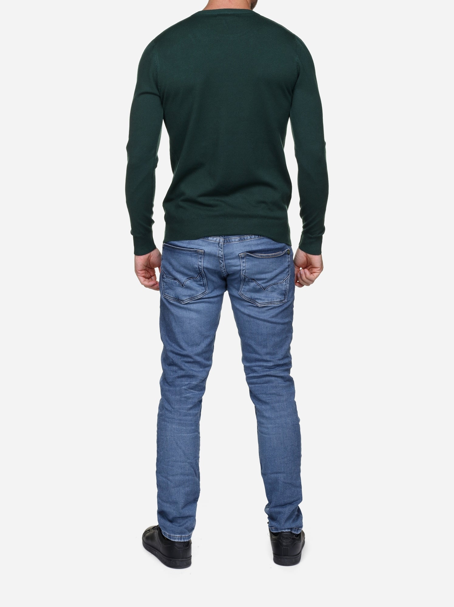Pull col rond - Kenzarro - Vert foncé