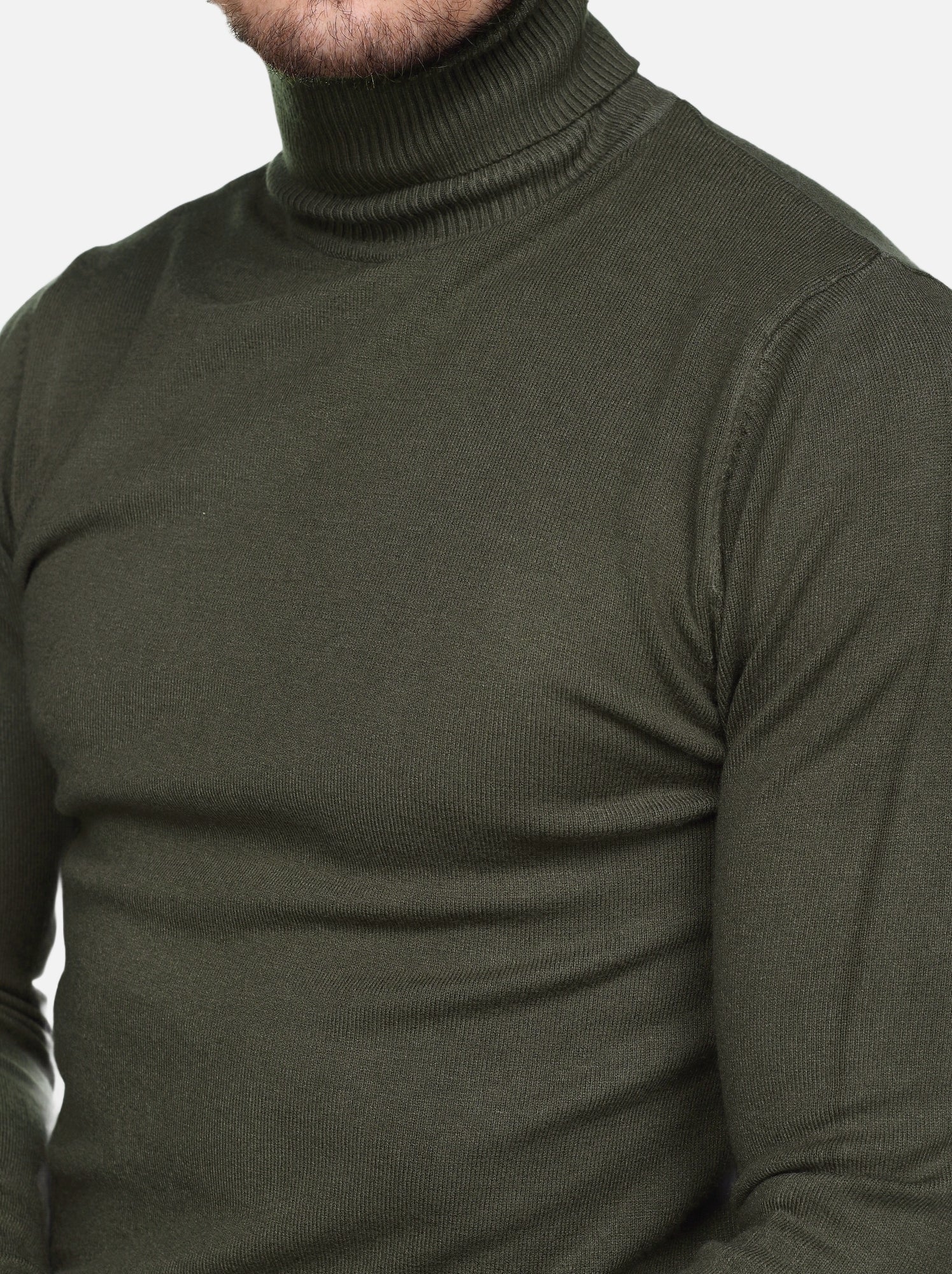 Pull col roulé - kenzarro - Kaki