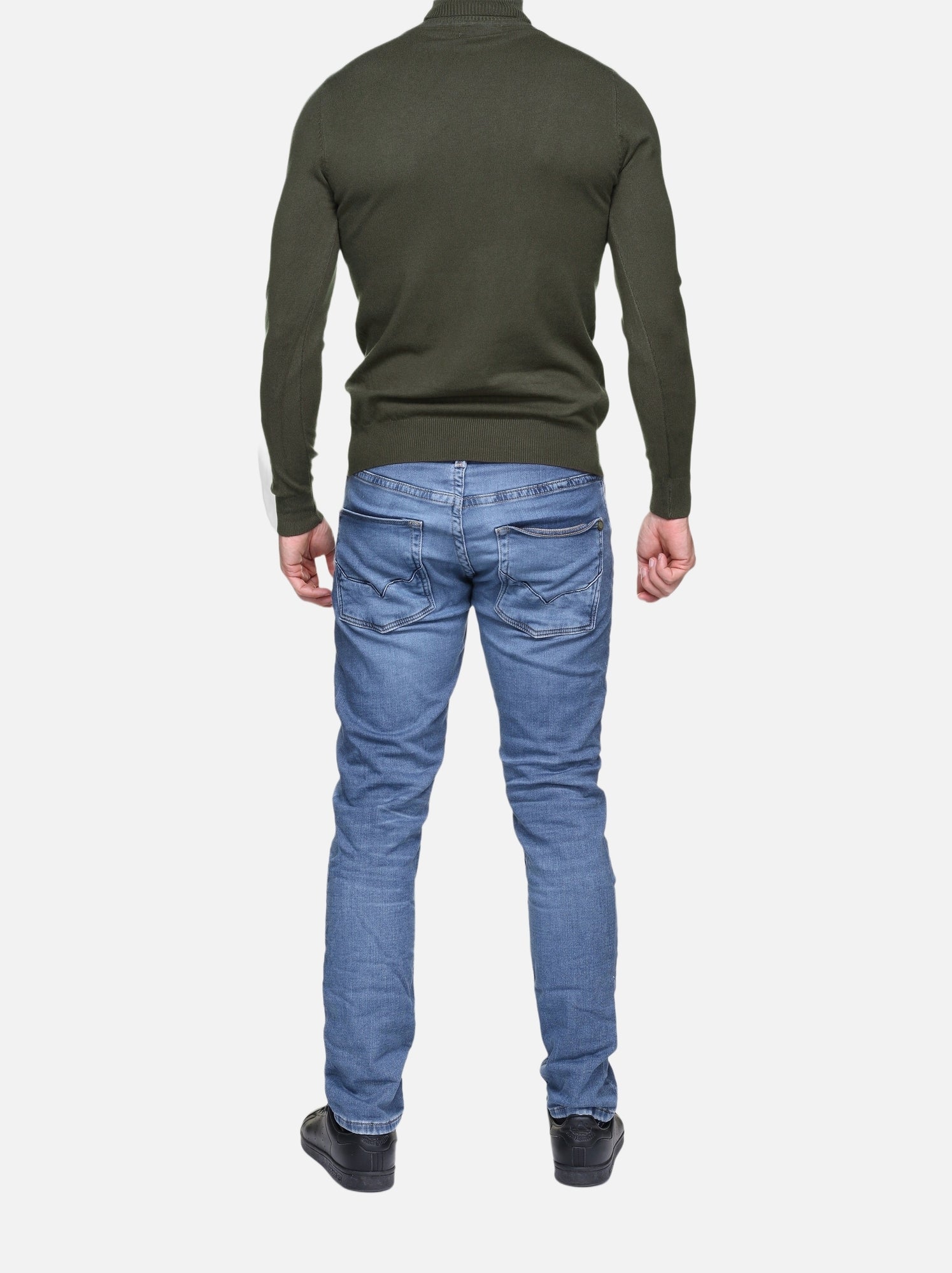 Pull col roulé - kenzarro - Kaki