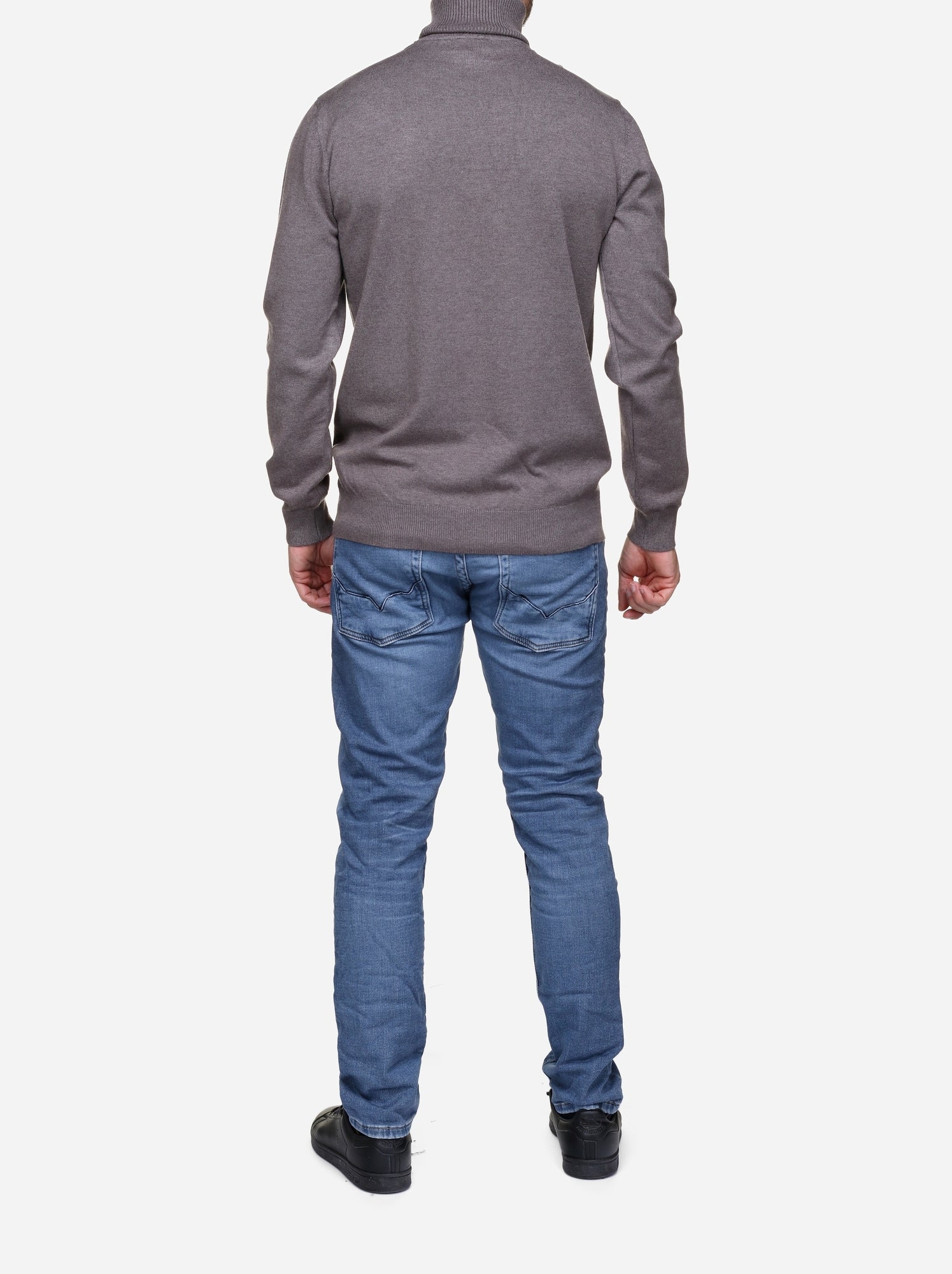 Pull col roulé - kenzarro - Marron