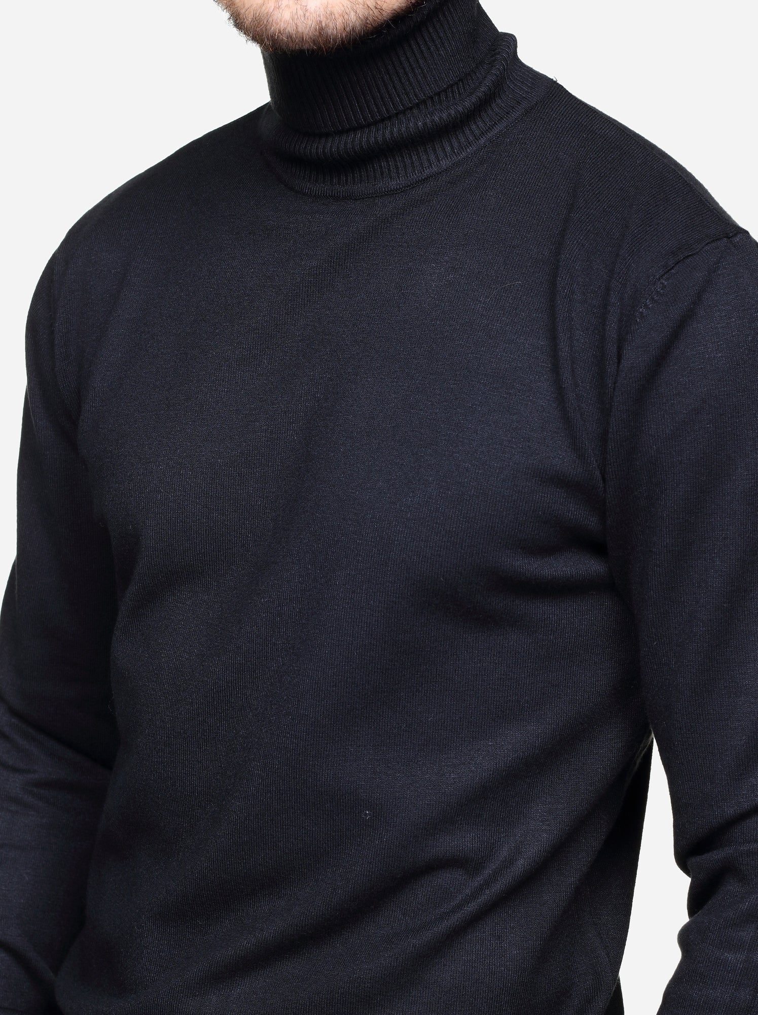 Pull col roulé - kenzarro - Noir