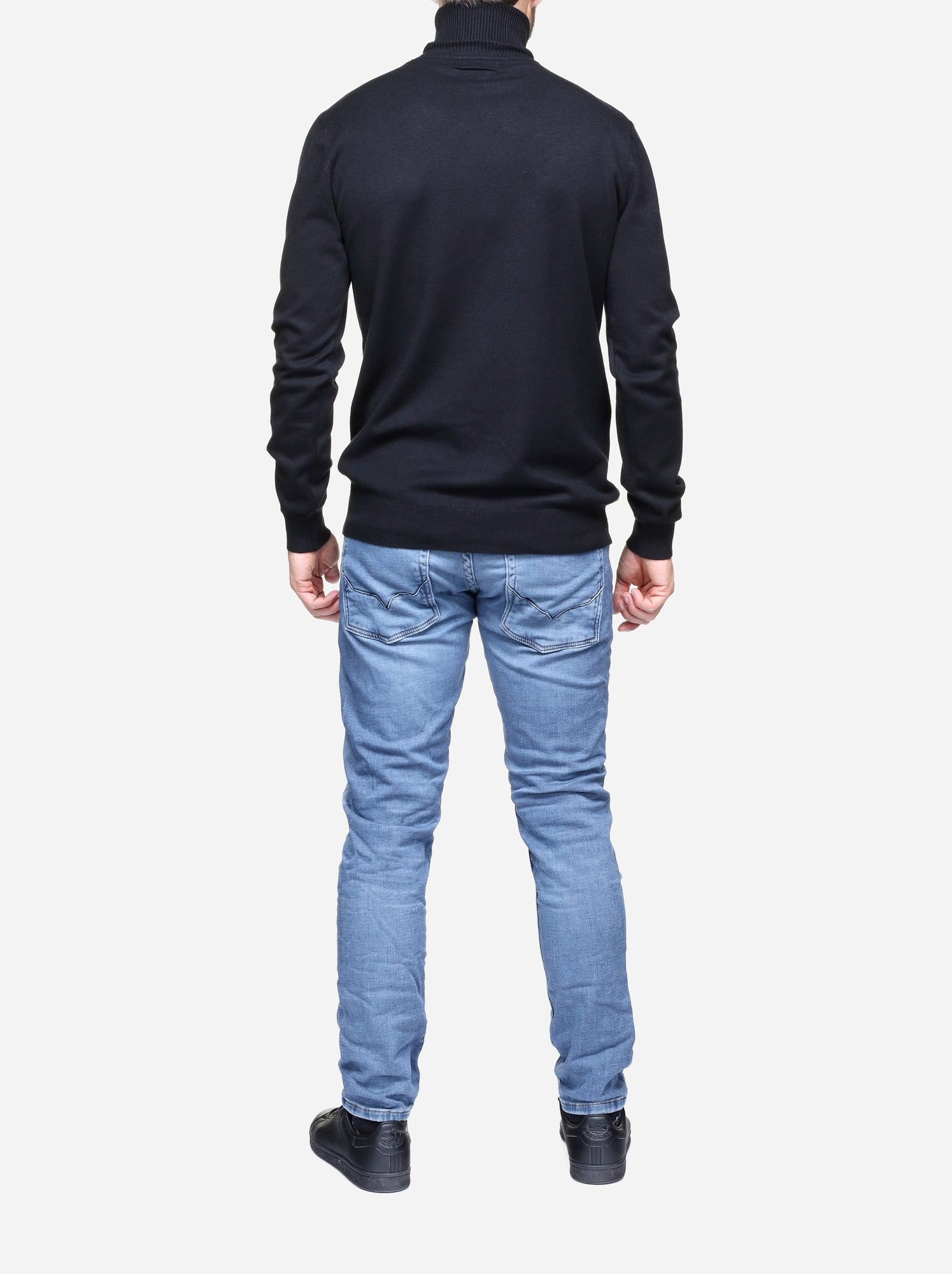 Pull col roulé - kenzarro - Noir
