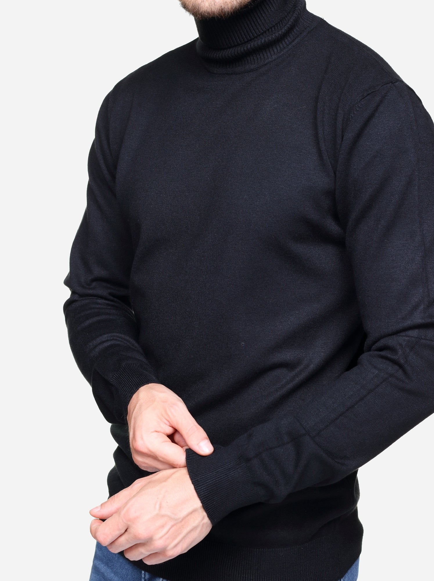 Pull col roulé - kenzarro - Noir