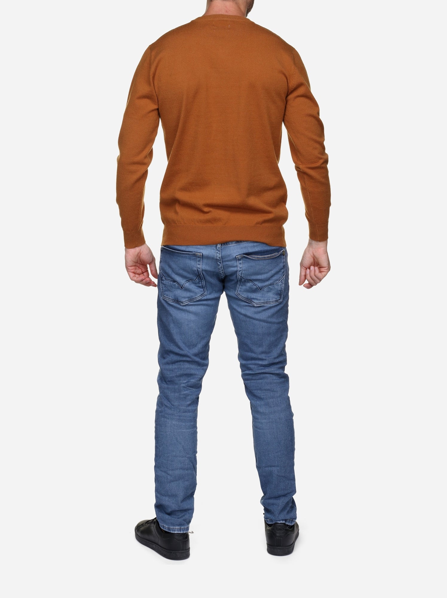 Pull col v - Yves Enzo - Camel