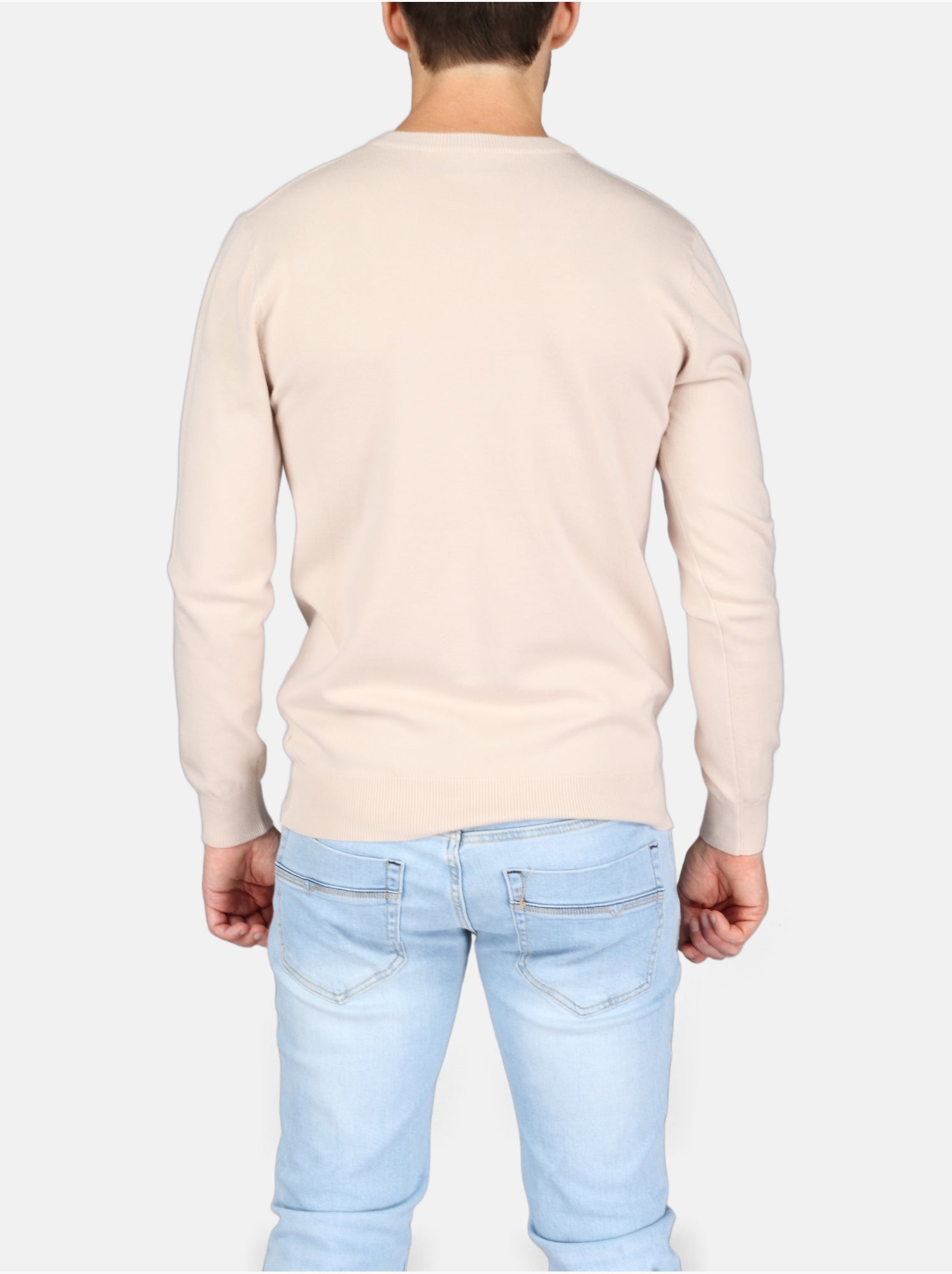 Pull col v - Kenzarro - Crème
