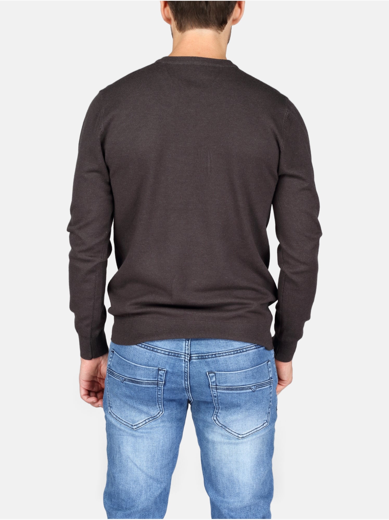 Pull col v - Kenzarro - Gris foncé