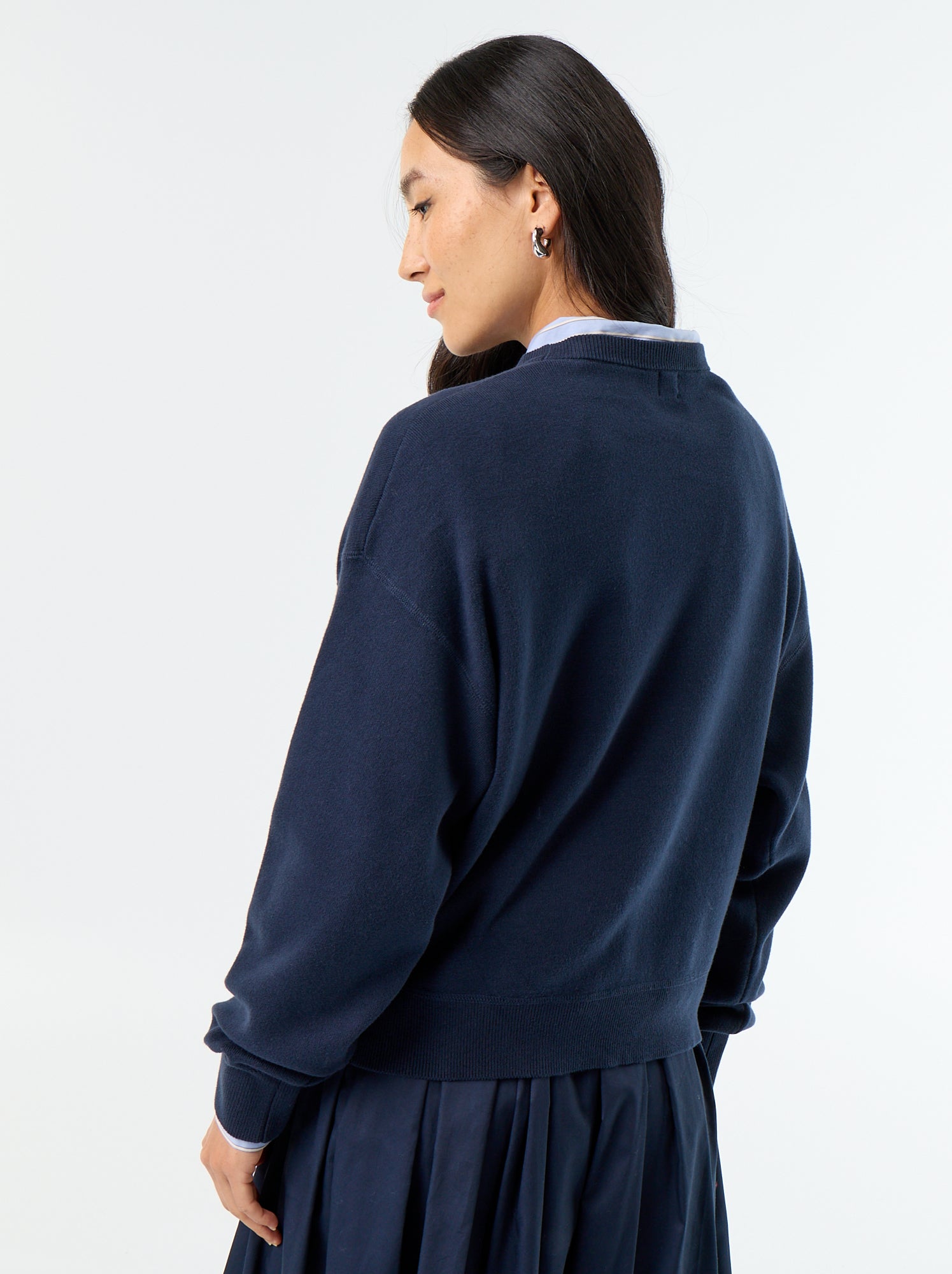 Pull en coton épais - Bleu