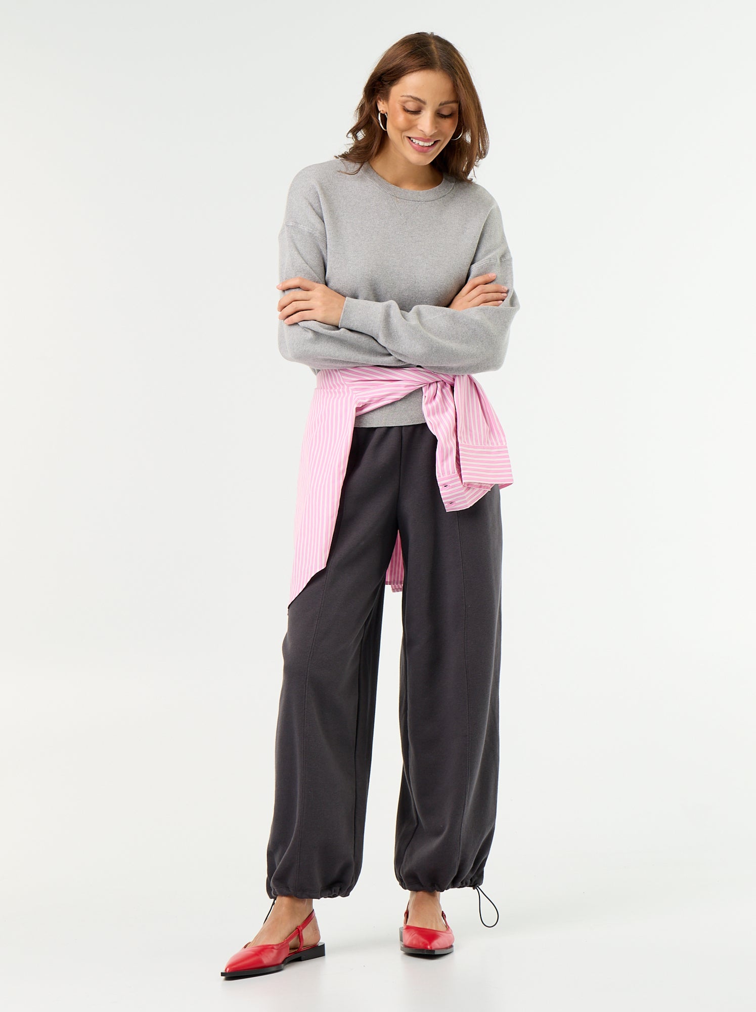 Pull en coton épais - Gris