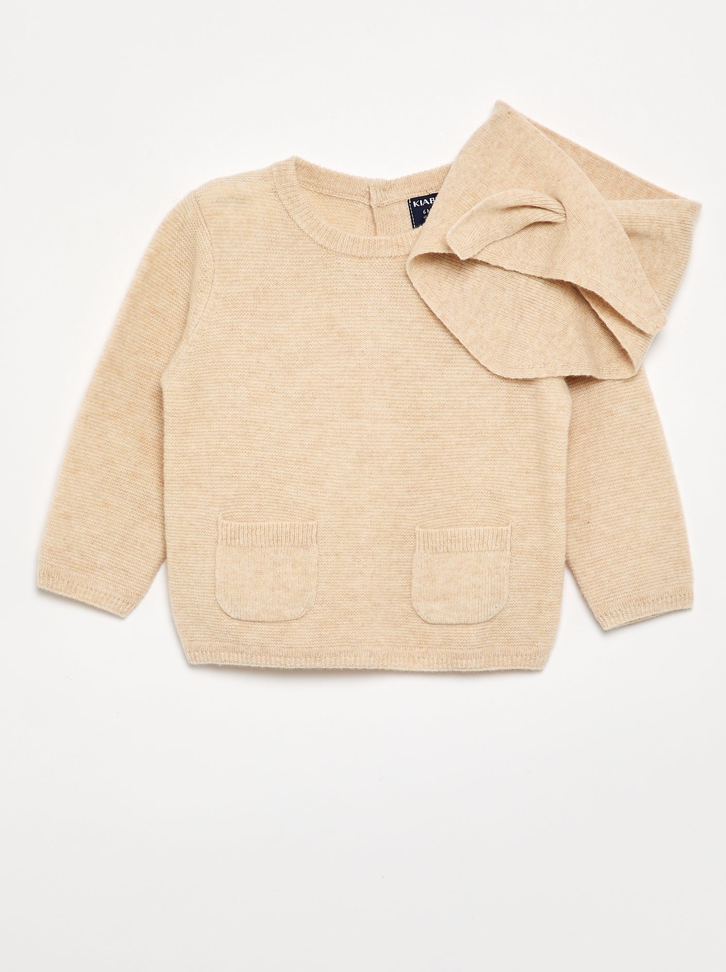 Pull en laine et cachemire - Premium - Beige