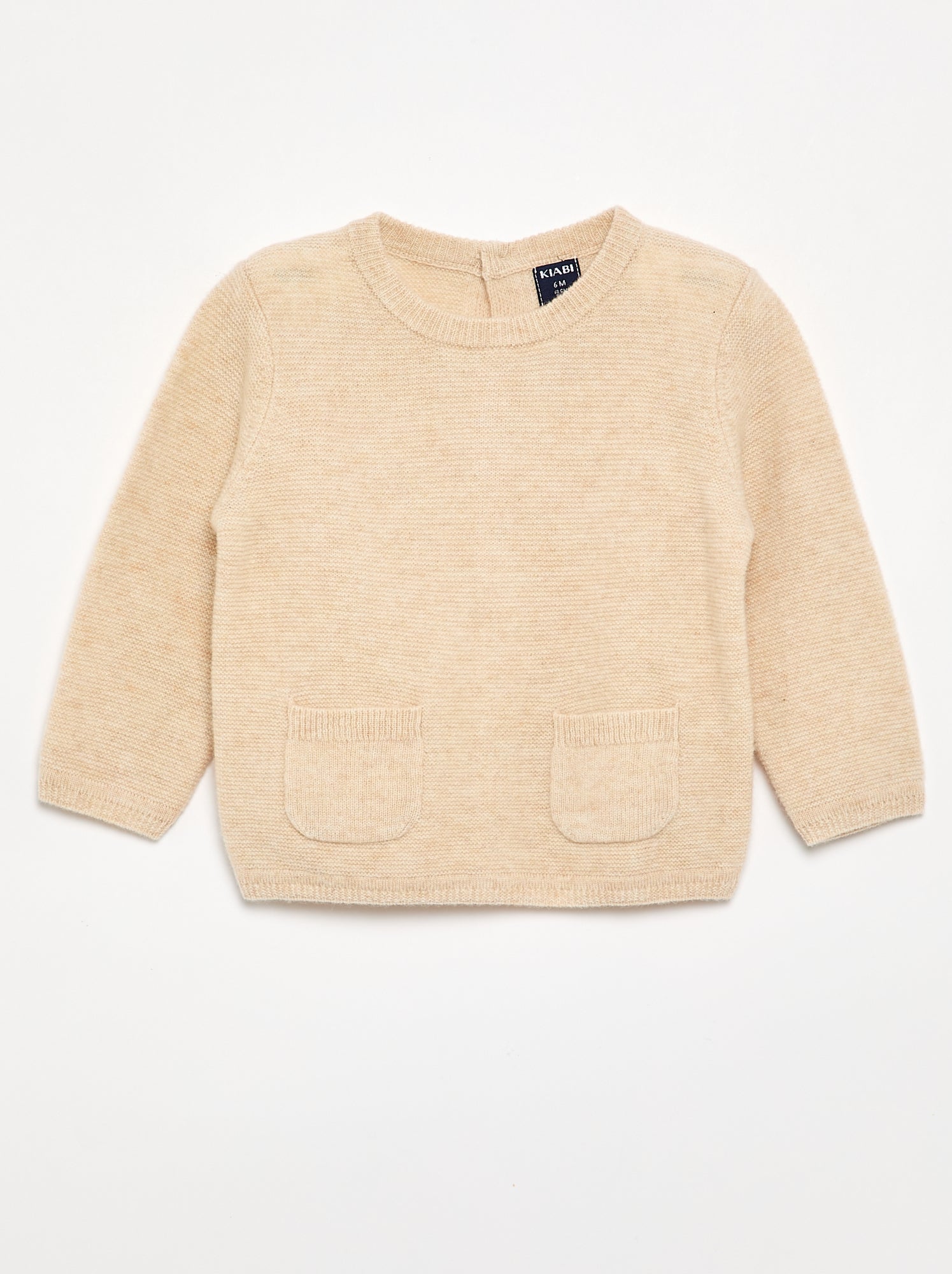 Pull en laine et cachemire - Premium - Beige