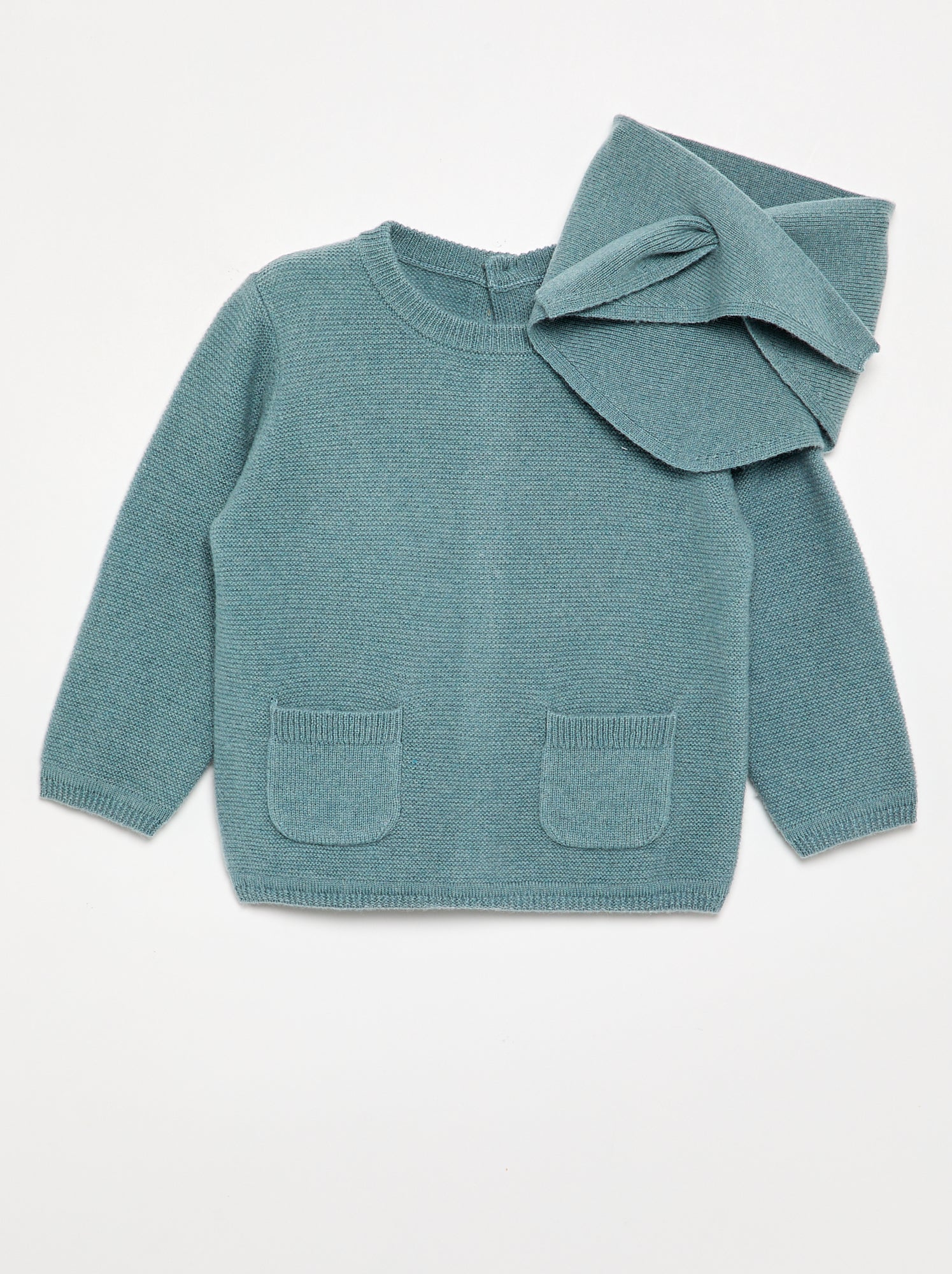 Pull en laine et cachemire - Premium - Bleu