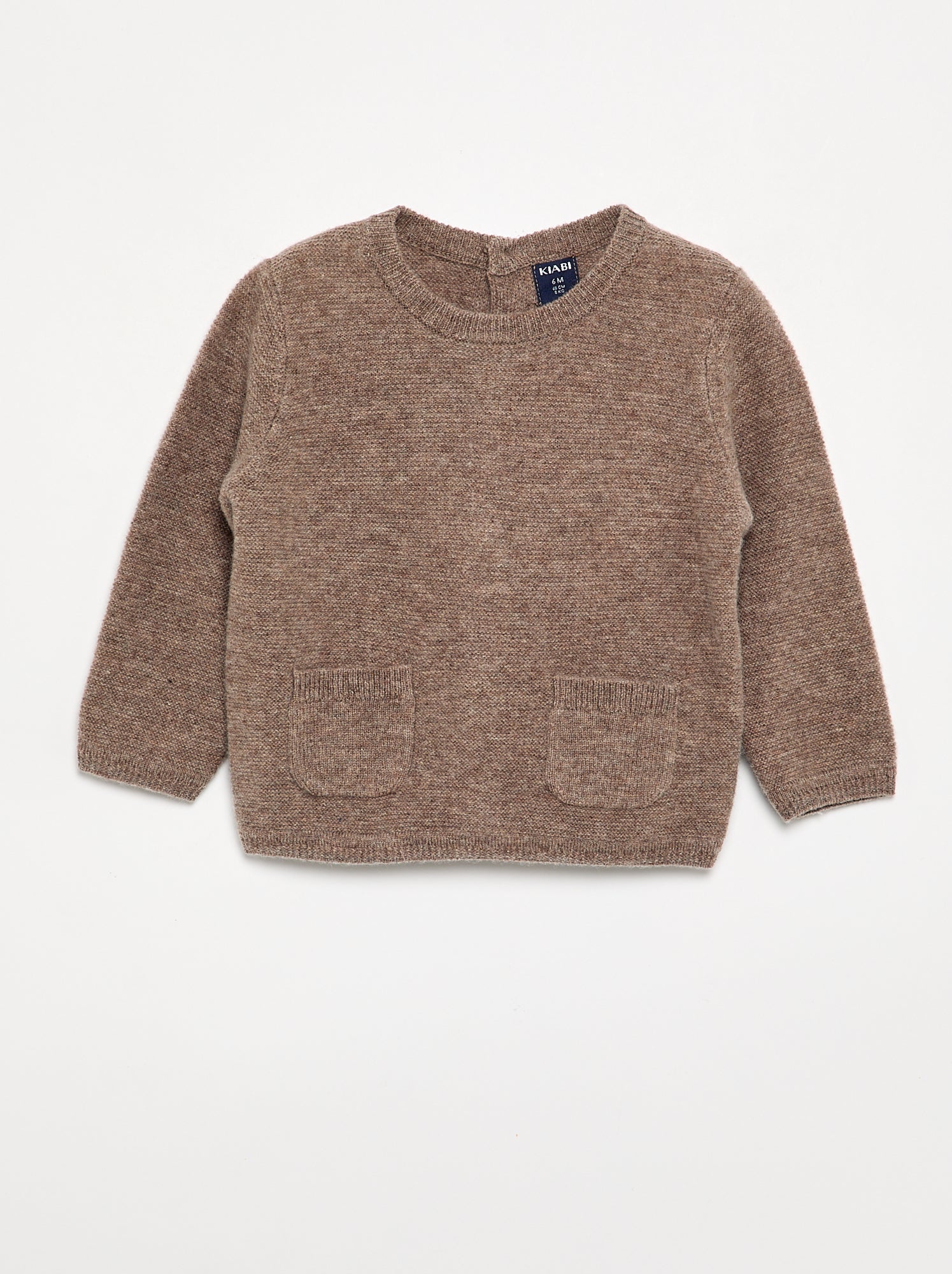Pull en laine et cachemire - Premium - Marron