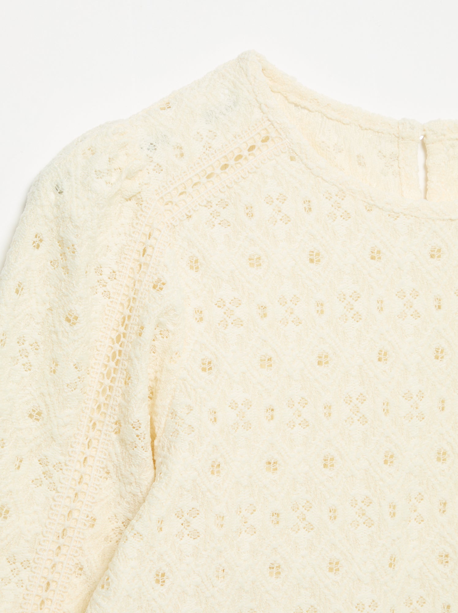 Pull en maille ajourée - Beige