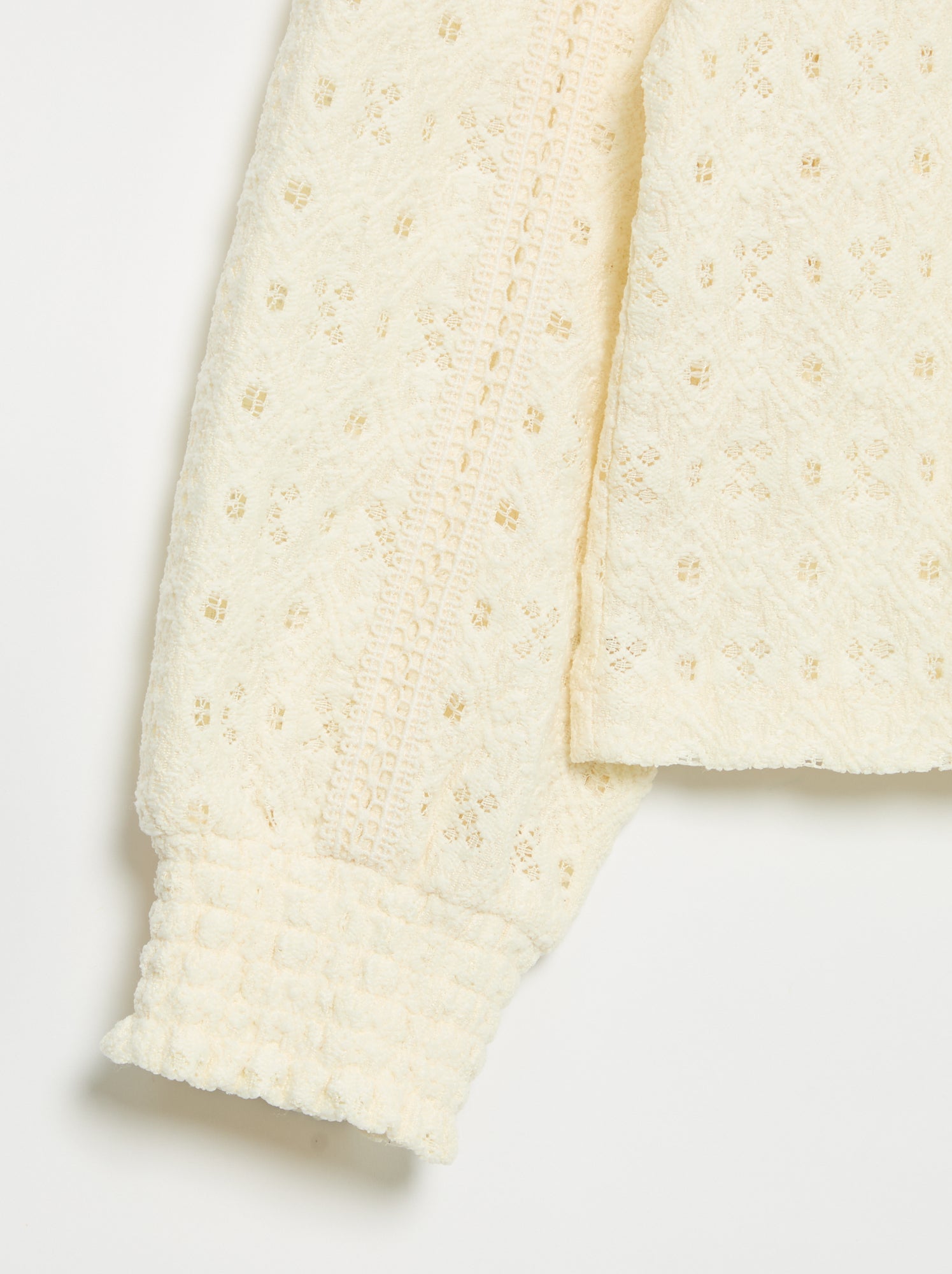 Pull en maille ajourée - Beige